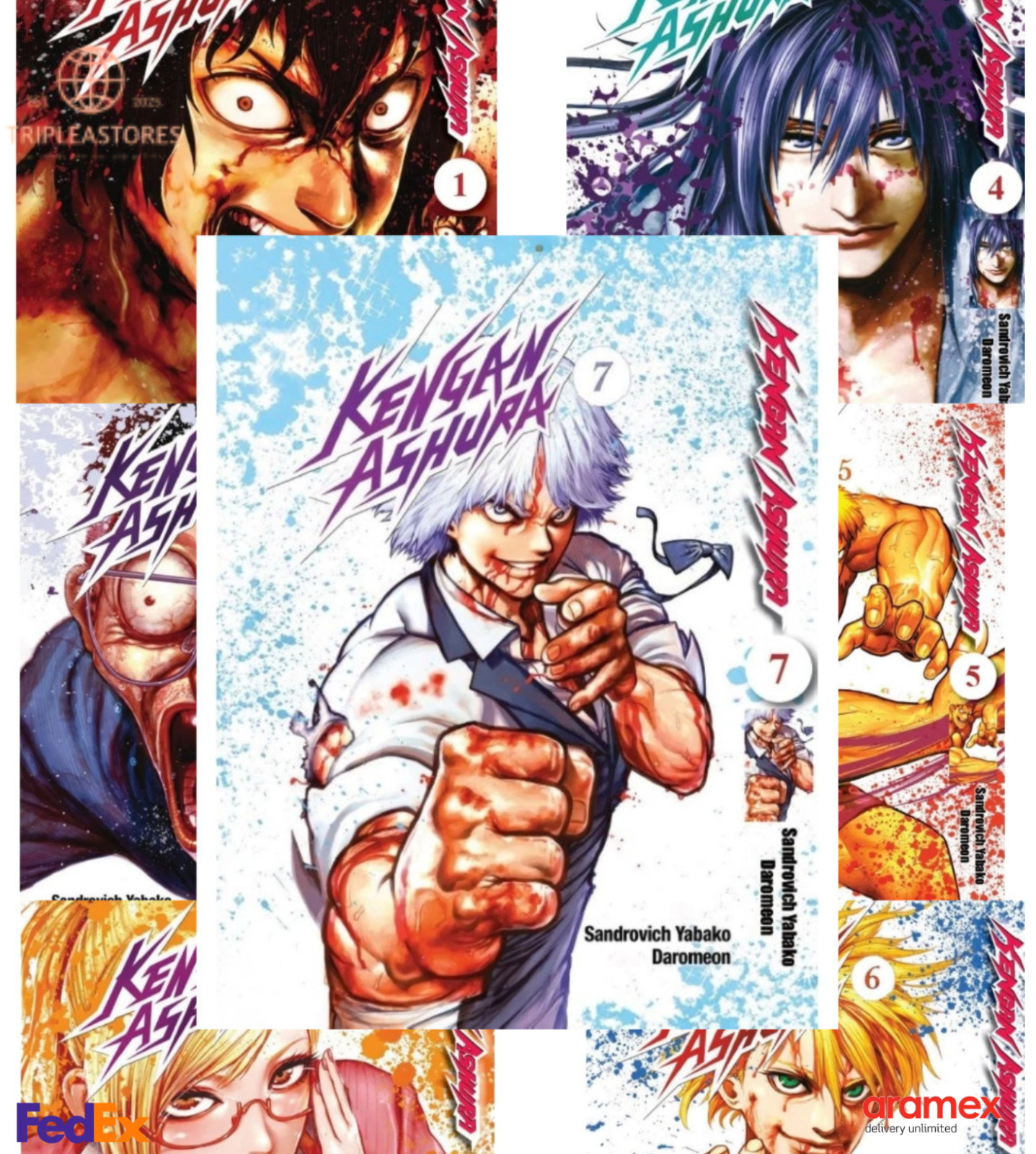 Kengan Ashura Manga Vol 1-27 English Loose Set New by Sandrovich Yabako-Exp Shi Kengan Ashura Manga Vol 1-27 English Loose Set New by Sandrovich Yabako-Exp Shi