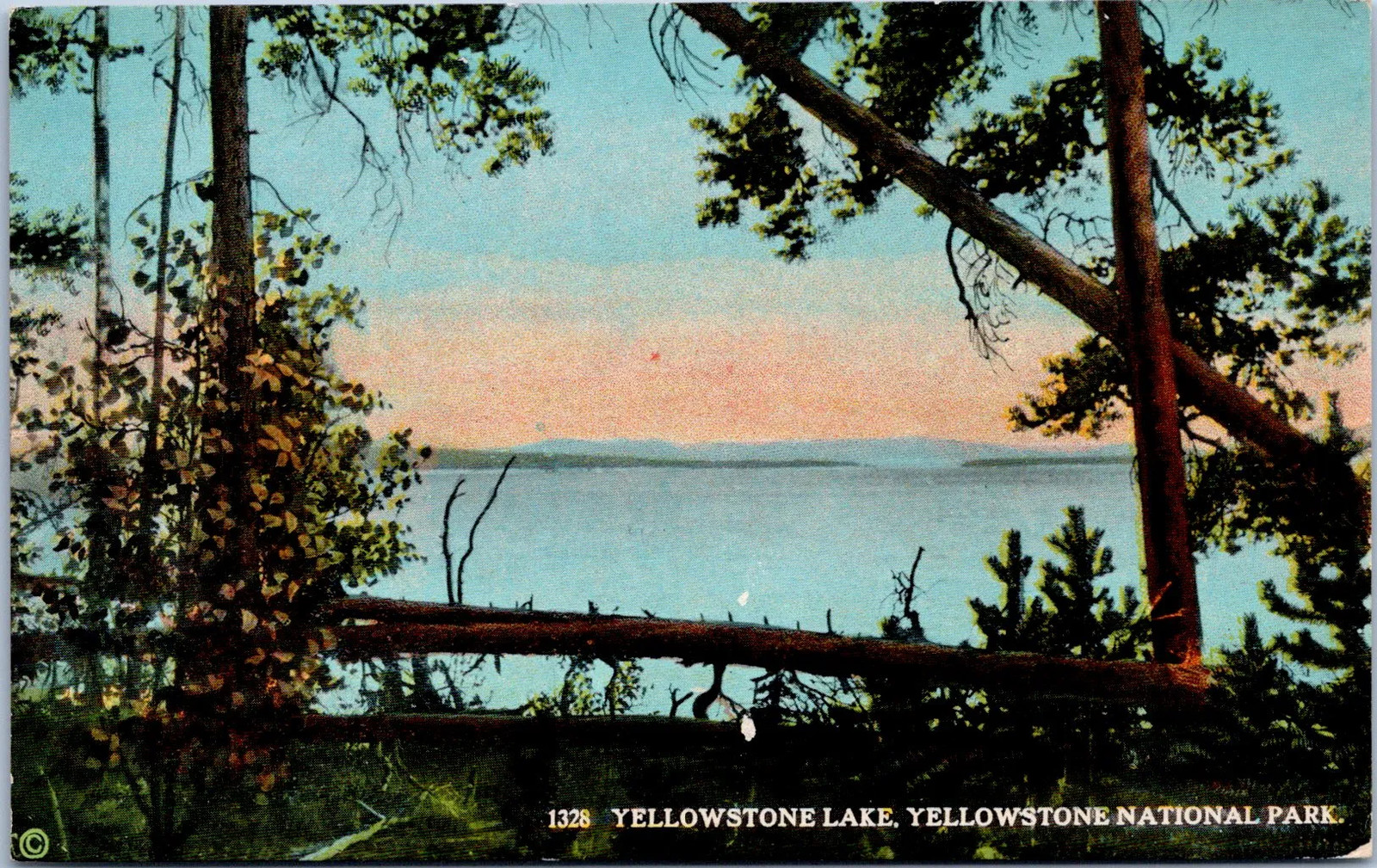 Wyoming, United States - Yellowstone Lake Postcard Wyoming, United States - Yellowstone Lake Postcard