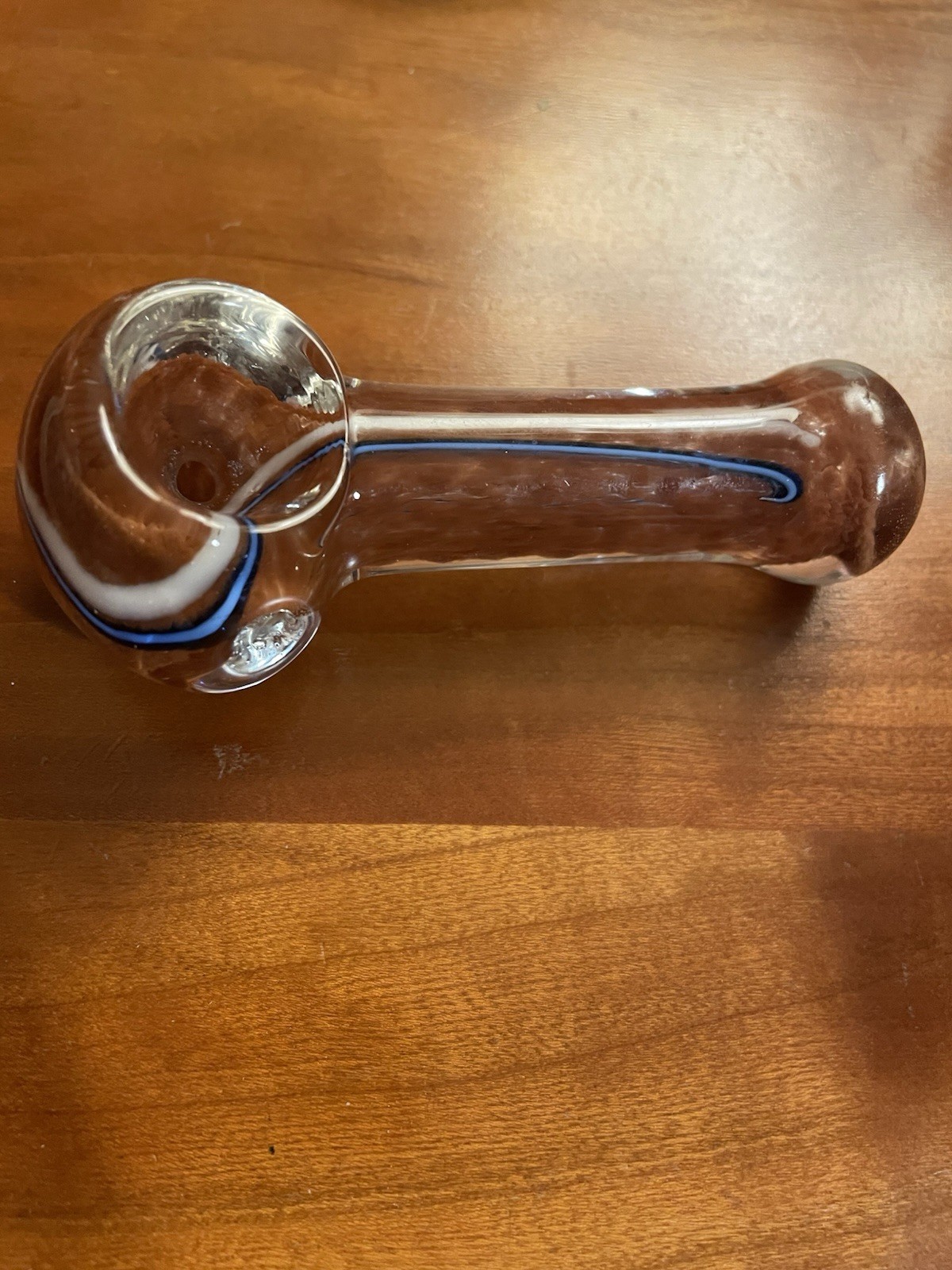 Beautiful Hand Blown Glass Spoon Pipe/American Made/For Tobacco Use