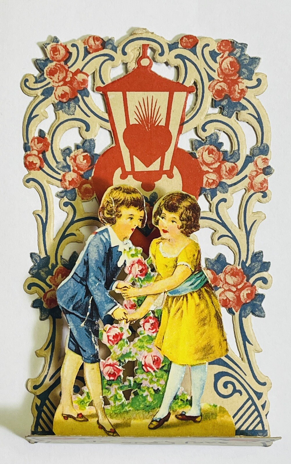 Vintage Valentines Card Stand Up Pop Up Card Early 1900s Vintage Valentines Card Stand Up Pop Up Card Early 1900s
