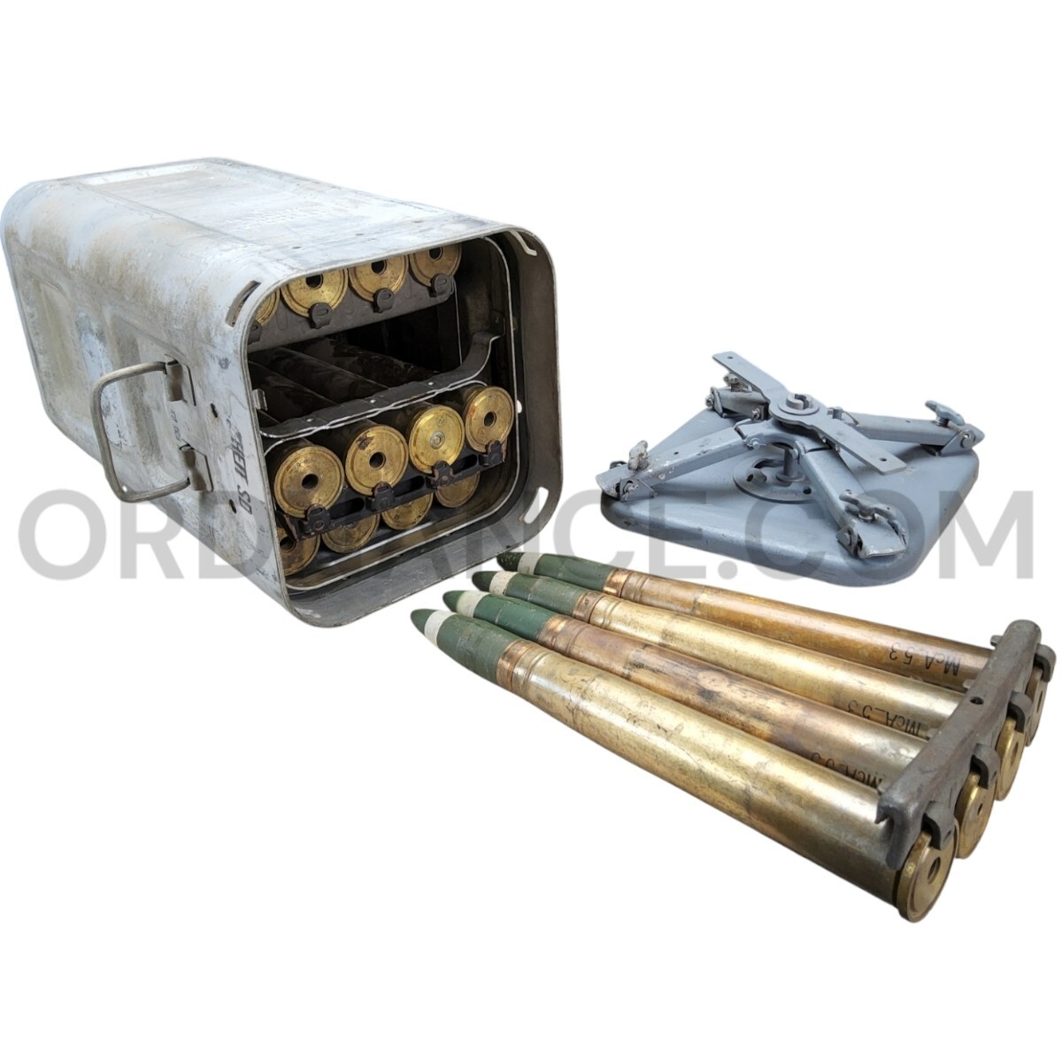 40mm Bofors 16-Cartridge Ammunition Storage Container AMMO WW2 Navy box rounds 40mm Bofors 16-Cartridge Ammunition Storage Container AMMO WW2 Navy box rounds