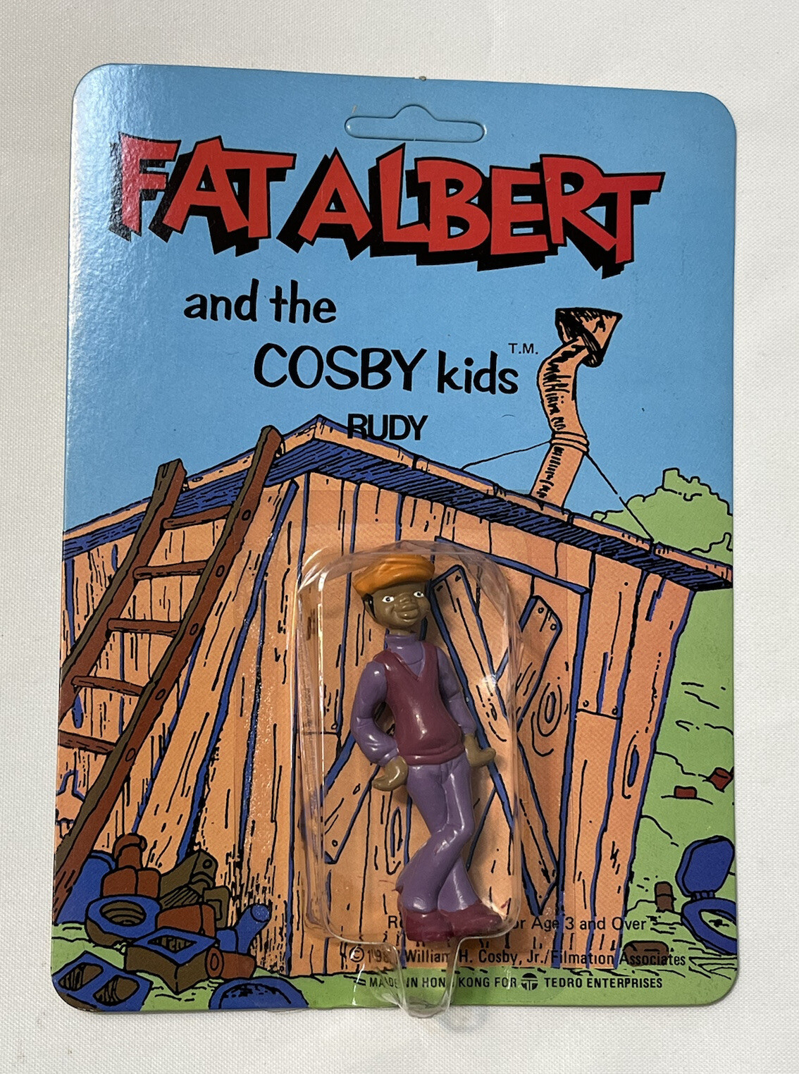 Vintage Fat Albert Cosby Kid Rudy PVC Figure MOC Tedro 1982 Unopened Vintage Fat Albert Cosby Kid Rudy PVC Figure MOC Tedro 1982 Unopened