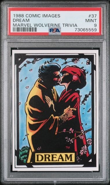 1988 COMIC IMAGES MARVEL WOLVERINE TRIVIA DREAM #37 PSA 9, POP 2 NONE HIGHER 1988 COMIC IMAGES MARVEL WOLVERINE TRIVIA DREAM #37 PSA 9, POP 2 NONE HIGHER