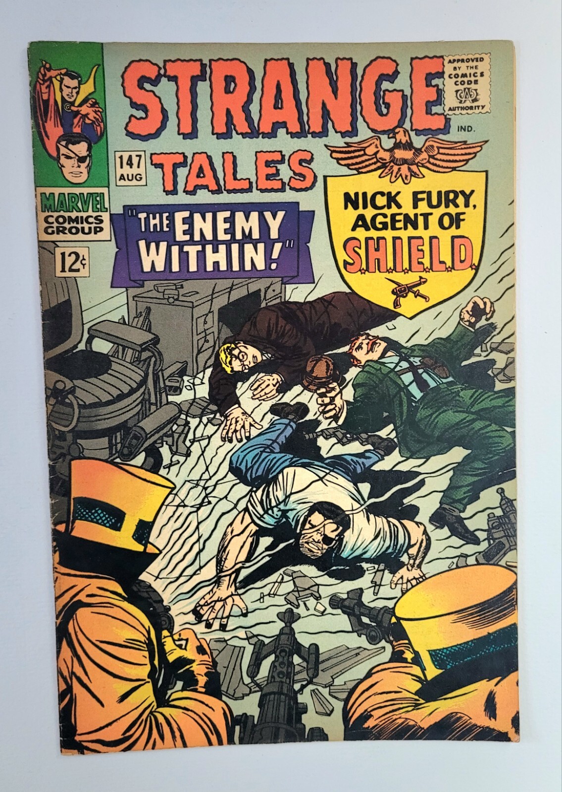 STRANGE TALES 147 KEY 1st Cameo of Kaluu 2nd Appearance of A.I.M.1966 Marvel MCU STRANGE TALES 147 KEY 1st Cameo of Kaluu 2nd Appearance of A.I.M.1966 Marvel MCU