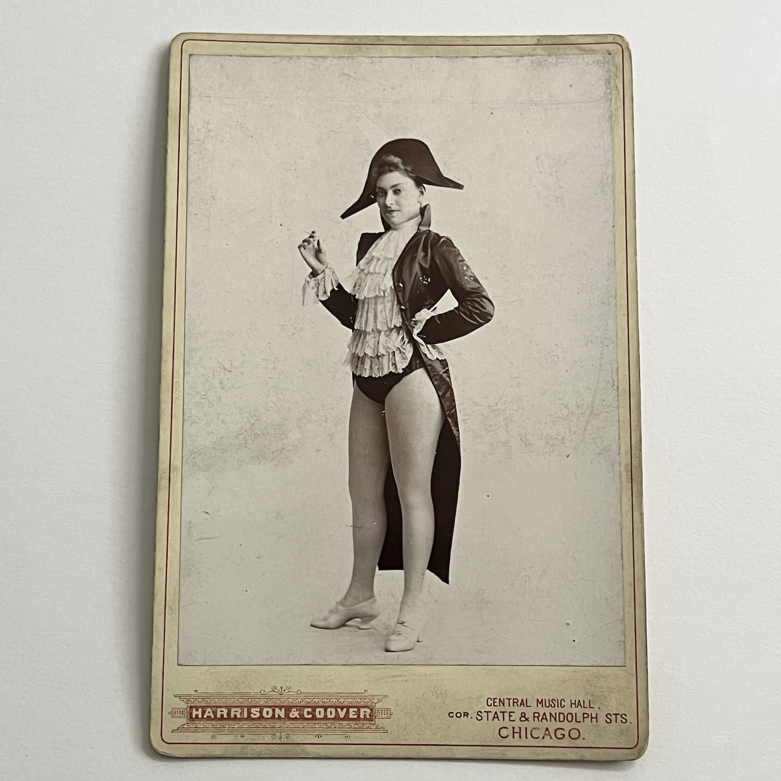 Antique Cabinet Card Photograph Woman ID Madge Davenport George Washington Legs Antique Cabinet Card Photograph Woman ID Madge Davenport George Washington Legs