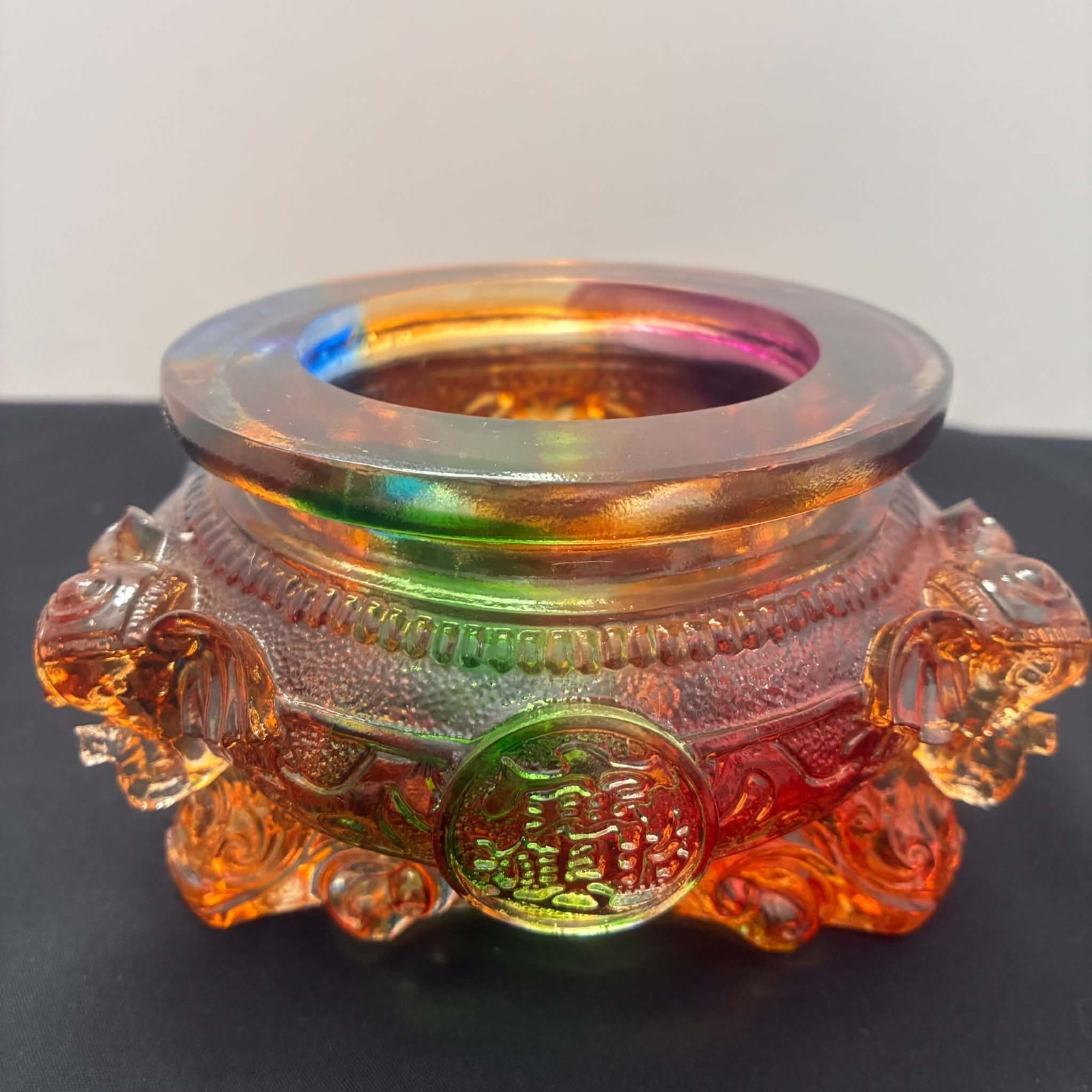 Liuli Crystal Lucky Treasure Bowl – Feng Shui Home Decor, Office Ornament Gift Liuli Crystal Lucky Treasure Bowl – Feng Shui Home Decor, Office Ornament Gift