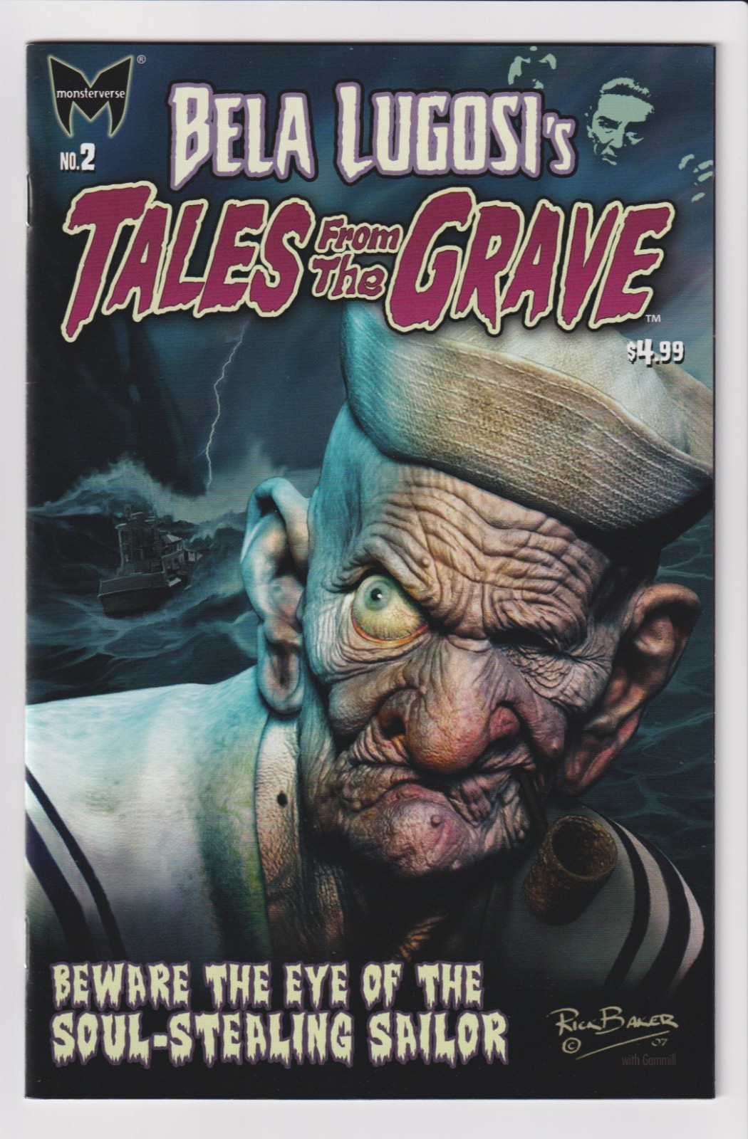 BELA LUGOSI'S TALES FROM THE GRAVE #2 RICK BAKER POPEYE VARIANT VF/NM 2012 BELA LUGOSI'S TALES FROM THE GRAVE #2 RICK BAKER POPEYE VARIANT VF/NM 2012