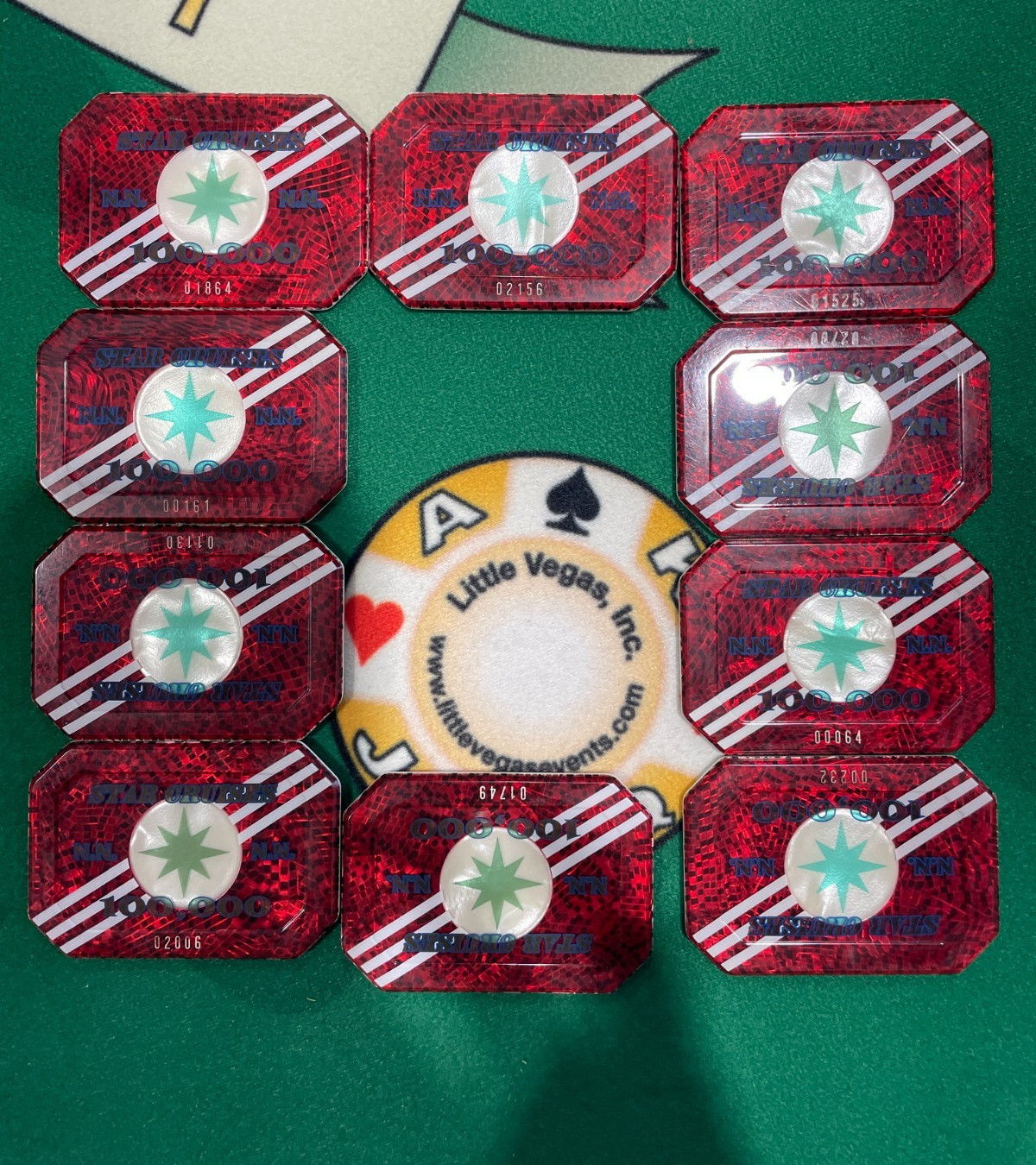 POKER Casino Plaque's STAR CRUISES SHIPS (lot of 10) $100,000 Denomination POKER Casino Plaque's STAR CRUISES SHIPS (lot of 10) $100,000 Denomination