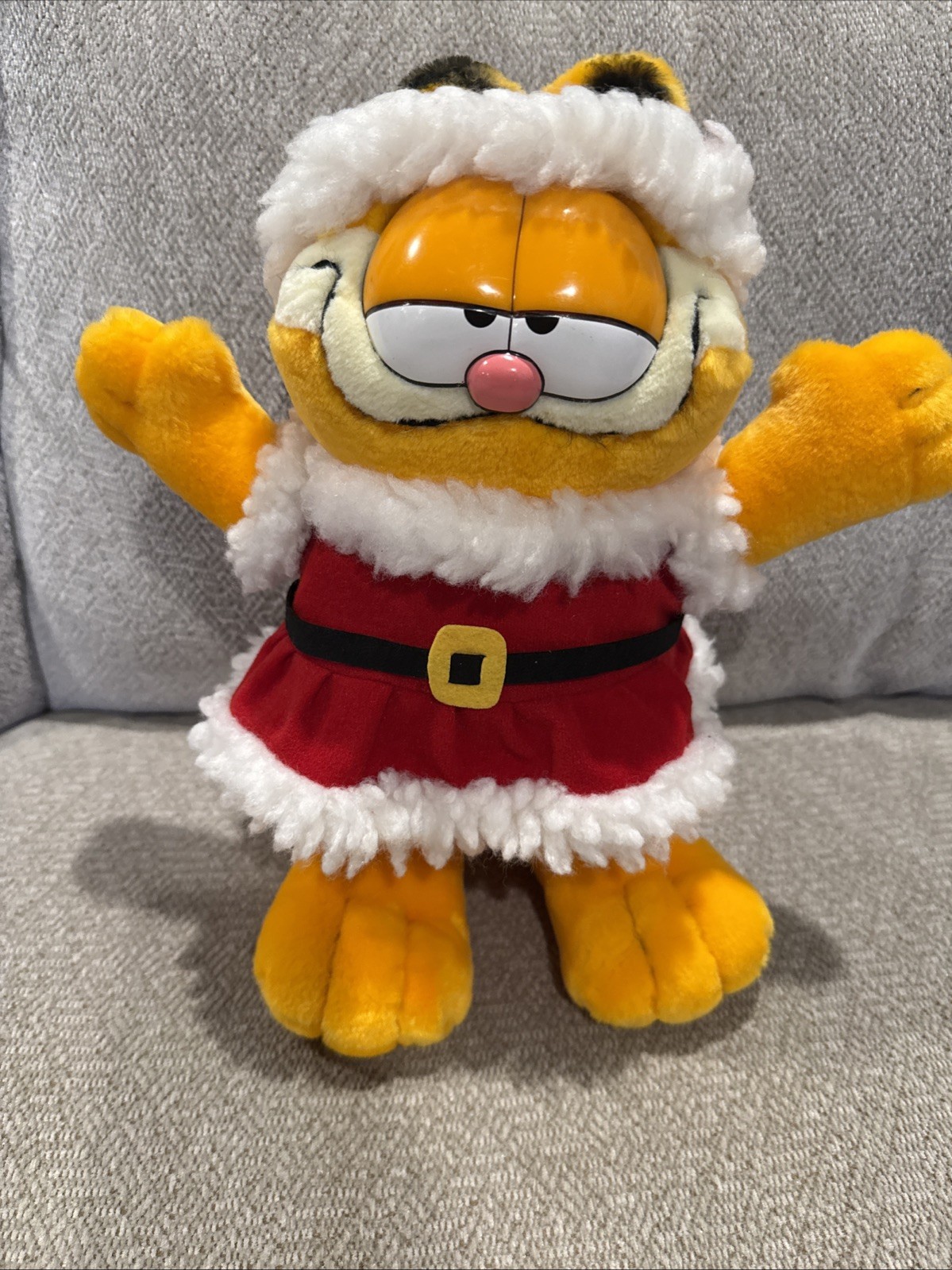Garfield Christmas Santa Plush Ho Ho Ho 11.5” Hard To Find