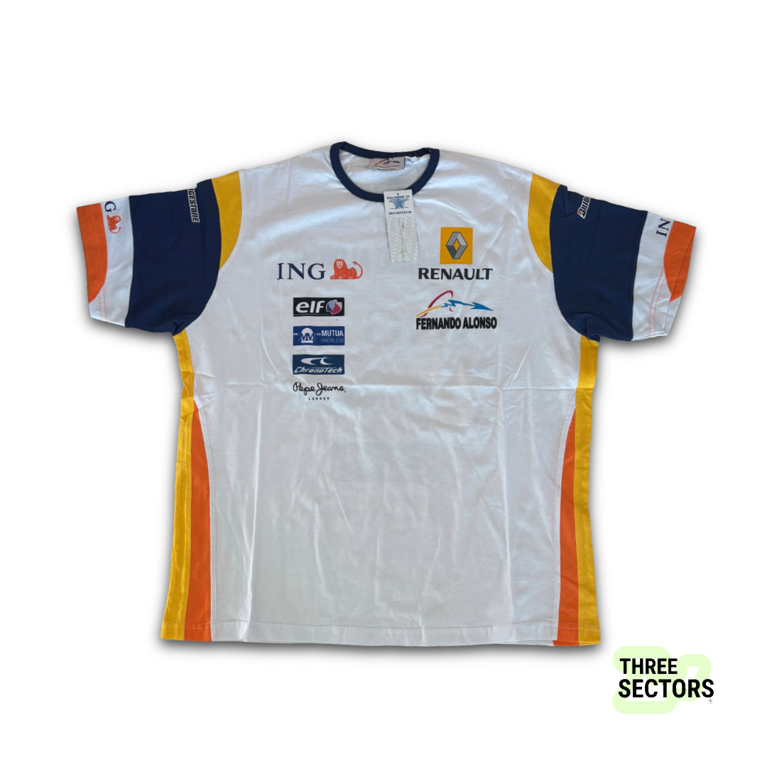 2008 Fernando Alonso x Renault F1 T-Shirt XL BNWT