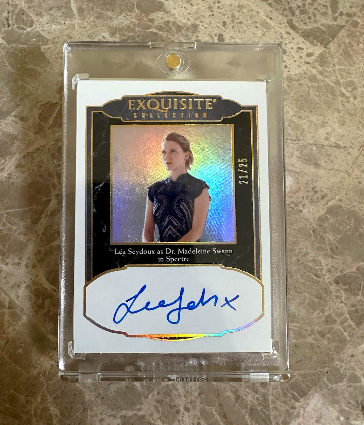 2025 Upper Deck James Bond Exquisite Collection Lea Seydoux Auto /25 2025 Upper Deck James Bond Exquisite Collection Lea Seydoux Auto /25