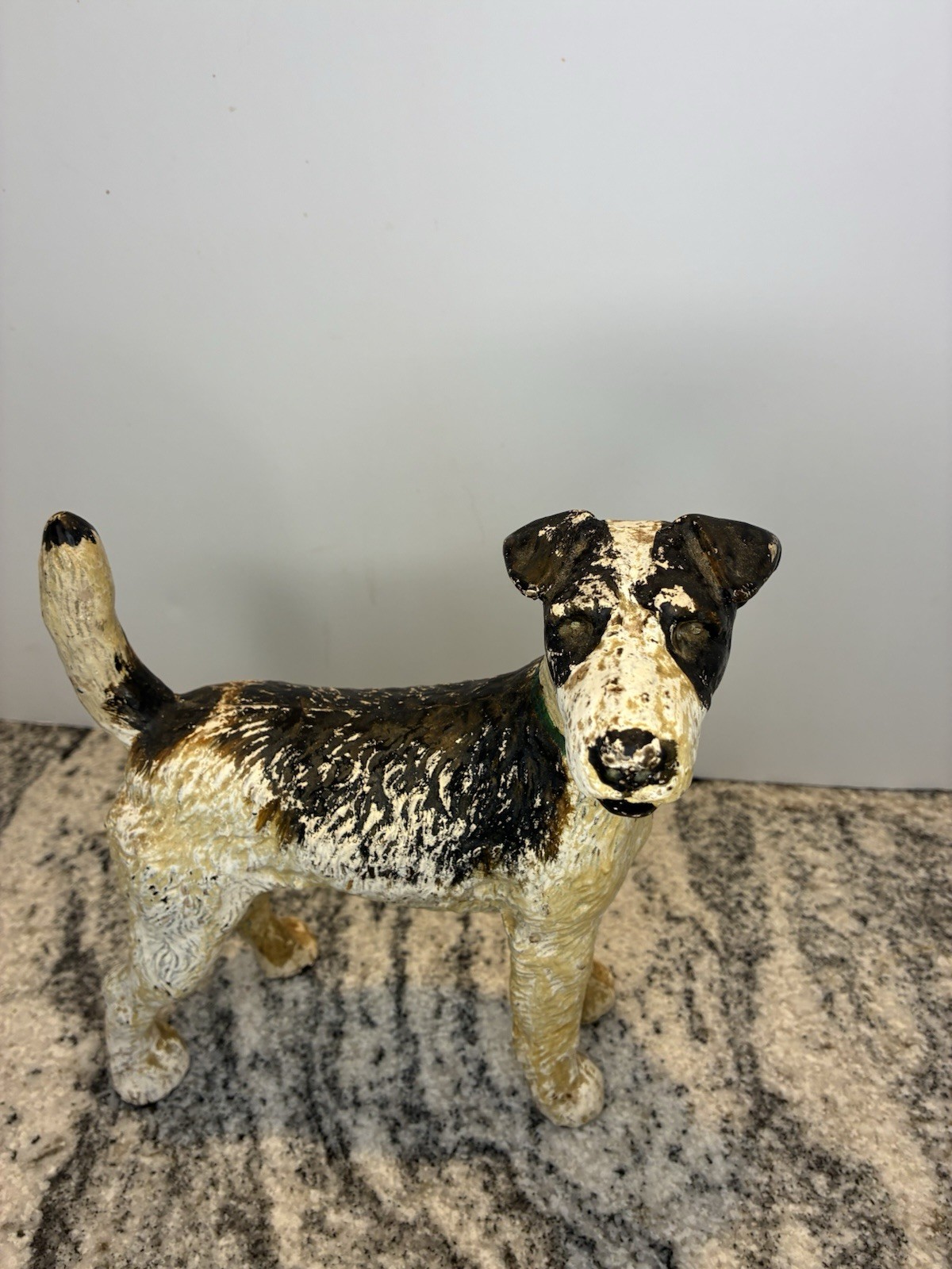 VINTAGE ANTIQUE HUBLEY DOOR STOP WIRE HAIRED TERRIER 8.5” Tall VINTAGE ANTIQUE HUBLEY DOOR STOP WIRE HAIRED TERRIER 8.5” Tall