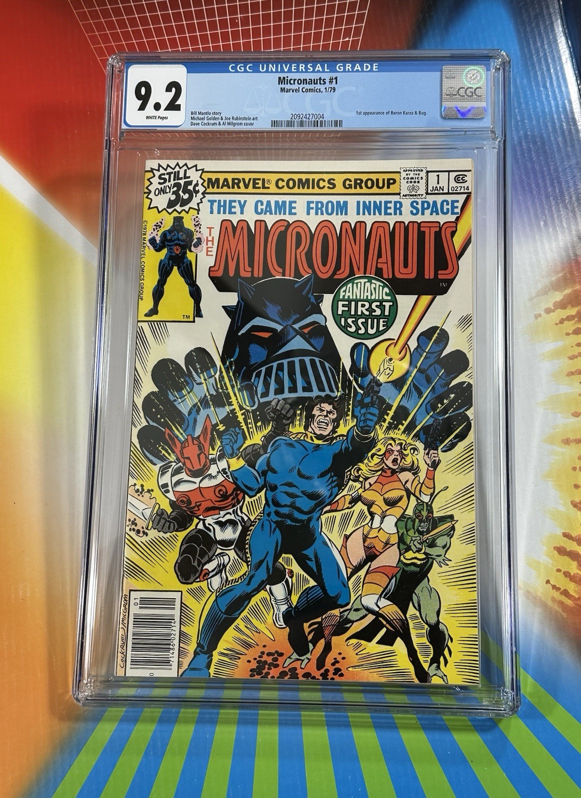 MICRONAUTS #1 CGC 9.2 NM - 1979 MARVEL COMICS 1ST APPEARANCE OF BARON KARZA MICRONAUTS #1 CGC 9.2 NM - 1979 MARVEL COMICS 1ST APPEARANCE OF BARON KARZA