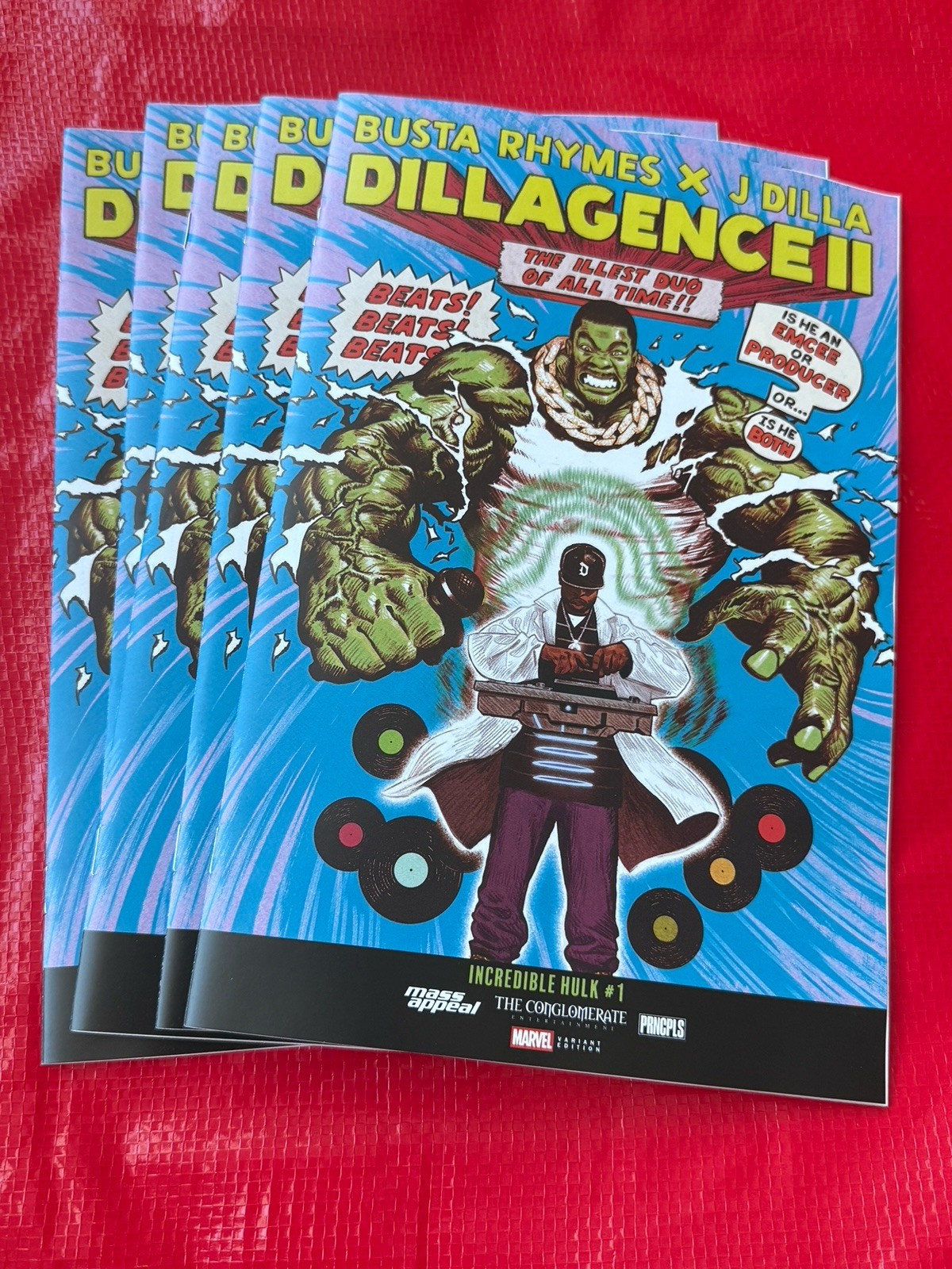 NYCC INCREDIBLE HULK #1 BUSTA RHYMES J DILLA VARIANT DILLAGENCE 2 Whatnot 1962 NYCC INCREDIBLE HULK #1 BUSTA RHYMES J DILLA VARIANT DILLAGENCE 2 Whatnot 1962