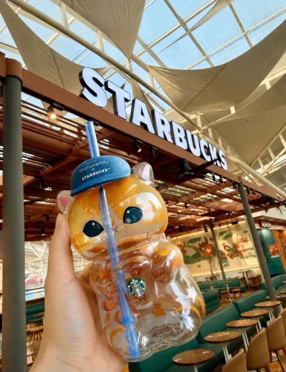 2026 New Starbucks Singapore x Mofusand 2026 Collection Cat Shaped Glass Cup 2026 New Starbucks Singapore x Mofusand 2026 Collection Cat Shaped Glass Cup