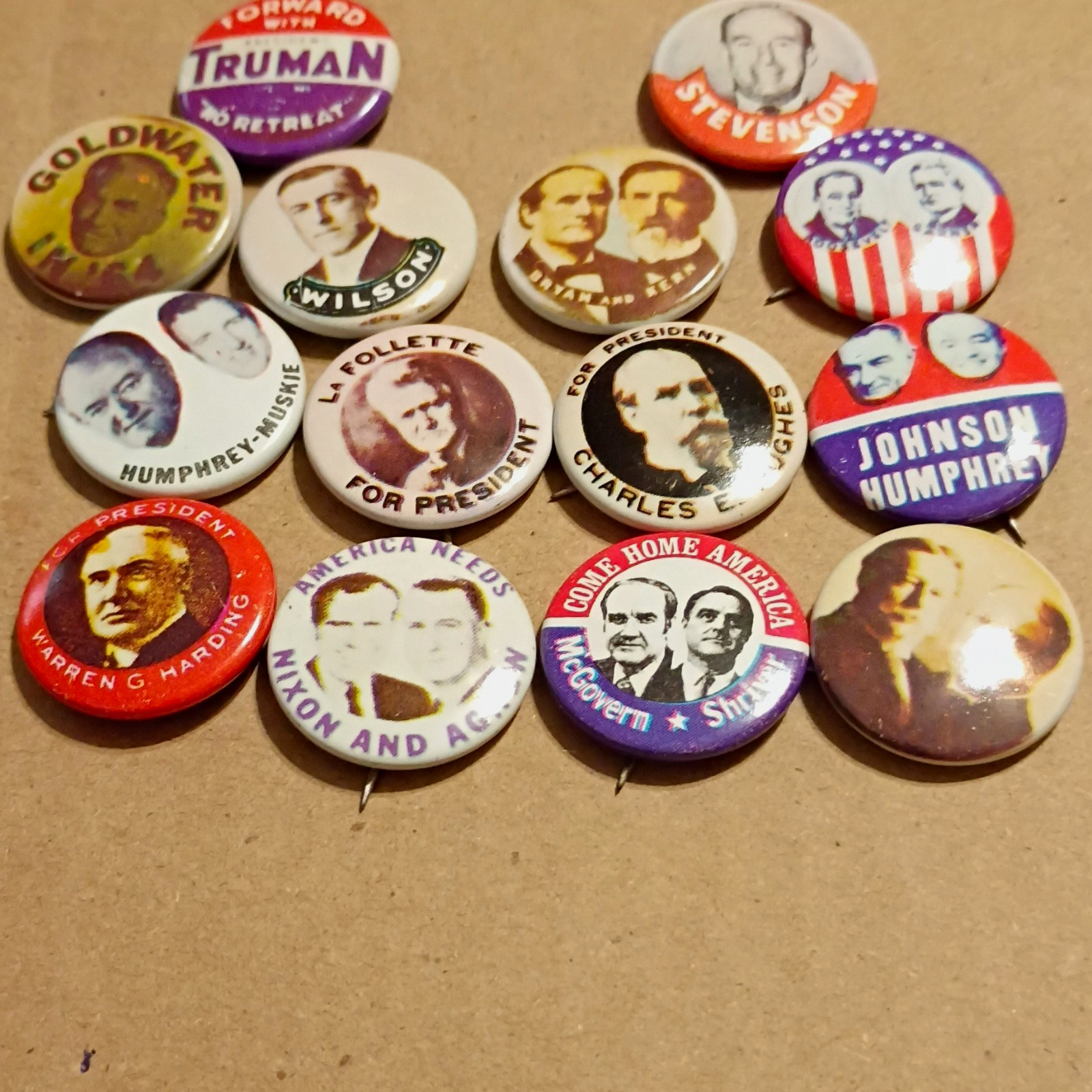 Lot of 14 1976 Vintg Political Campaign Pinback Buttons Truman Stevenson Johnson Lot of 14 1976 Vintg Political Campaign Pinback Buttons Truman Stevenson Johnson