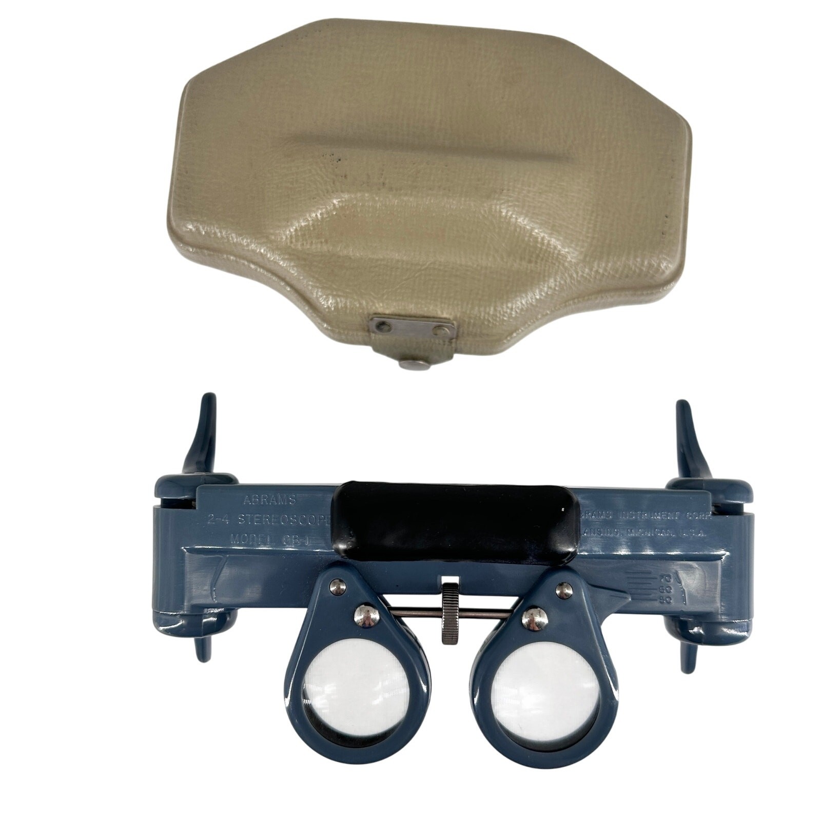 Vintage Abrams CB-1 2-4 Stereoscope with Case & Manual USA Made Vintage Abrams CB-1 2-4 Stereoscope with Case & Manual USA Made