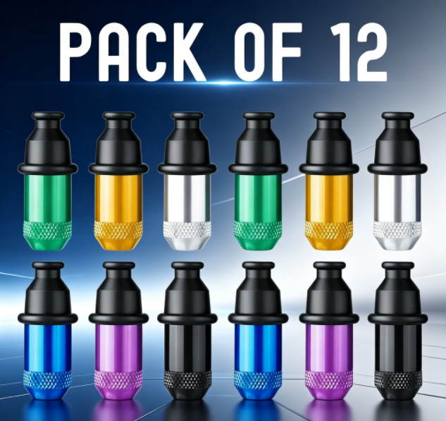 12Pcs Sneak Toke Mini  Hitter Metal Tobacco Portable Smoking Pipe With Tools