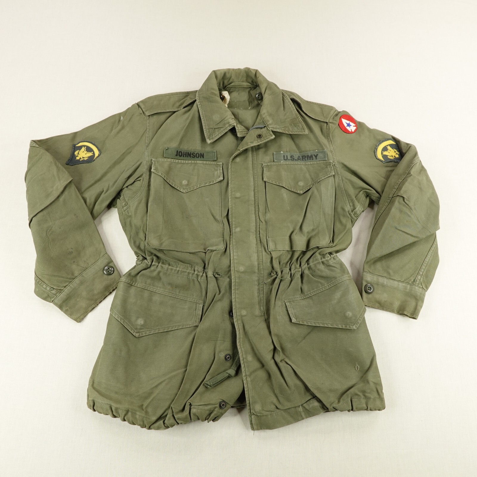 Vintage US Army Jacket Small Coat Wind Resistant Sateen Shade 107 Vietnam 60s Vintage US Army Jacket Small Coat Wind Resistant Sateen Shade 107 Vietnam 60s