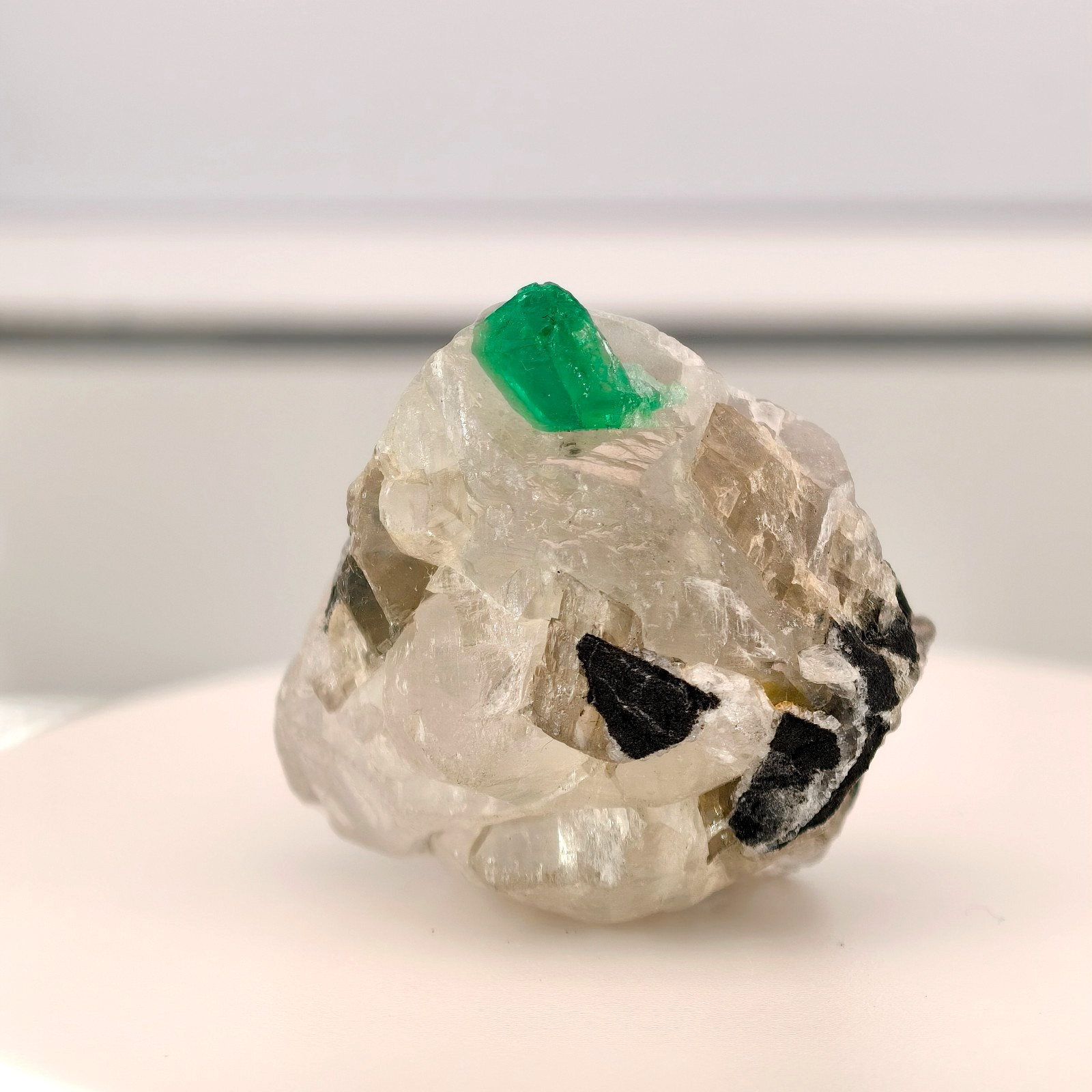 VERY CLEAR NATURAL EMERALD CRYSTAL ON MATRIX FROM MUZO - COLOMBIA 7.8 grams VERY CLEAR NATURAL EMERALD CRYSTAL ON MATRIX FROM MUZO - COLOMBIA 7.8 grams