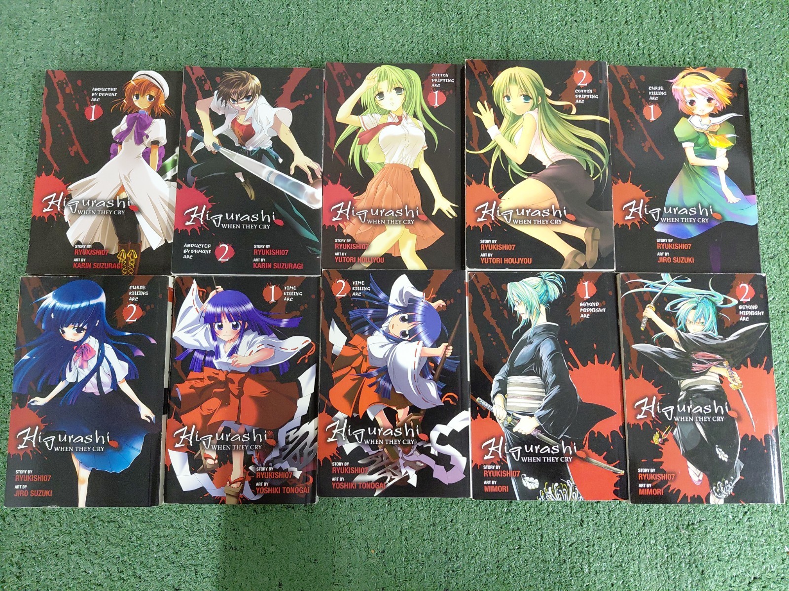 Higurashi: when they cry manga English Volumes 1-10 Higurashi: when they cry manga English Volumes 1-10