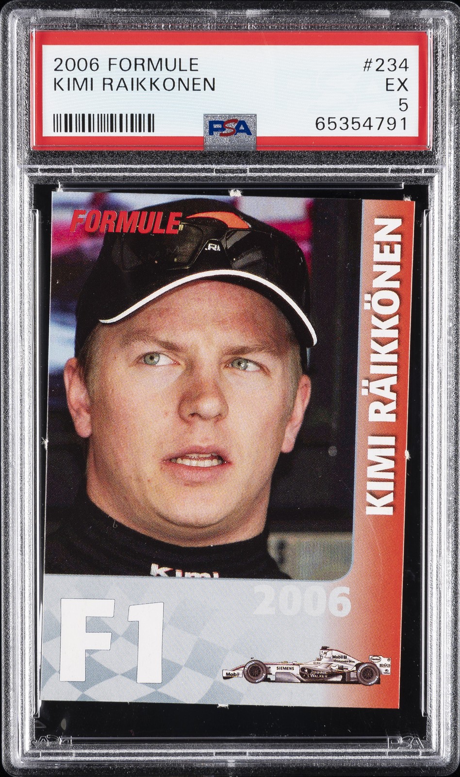 2006 FORMULE #234 KIMI RAIKKONEN PSA 5 2006 FORMULE #234 KIMI RAIKKONEN PSA 5