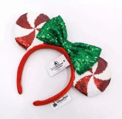 Disney Parks Sequins Rare Gift Minnie Ears Lollipop Candy Cane Cutie Headband Disney Parks Sequins Rare Gift Minnie Ears Lollipop Candy Cane Cutie Headband
