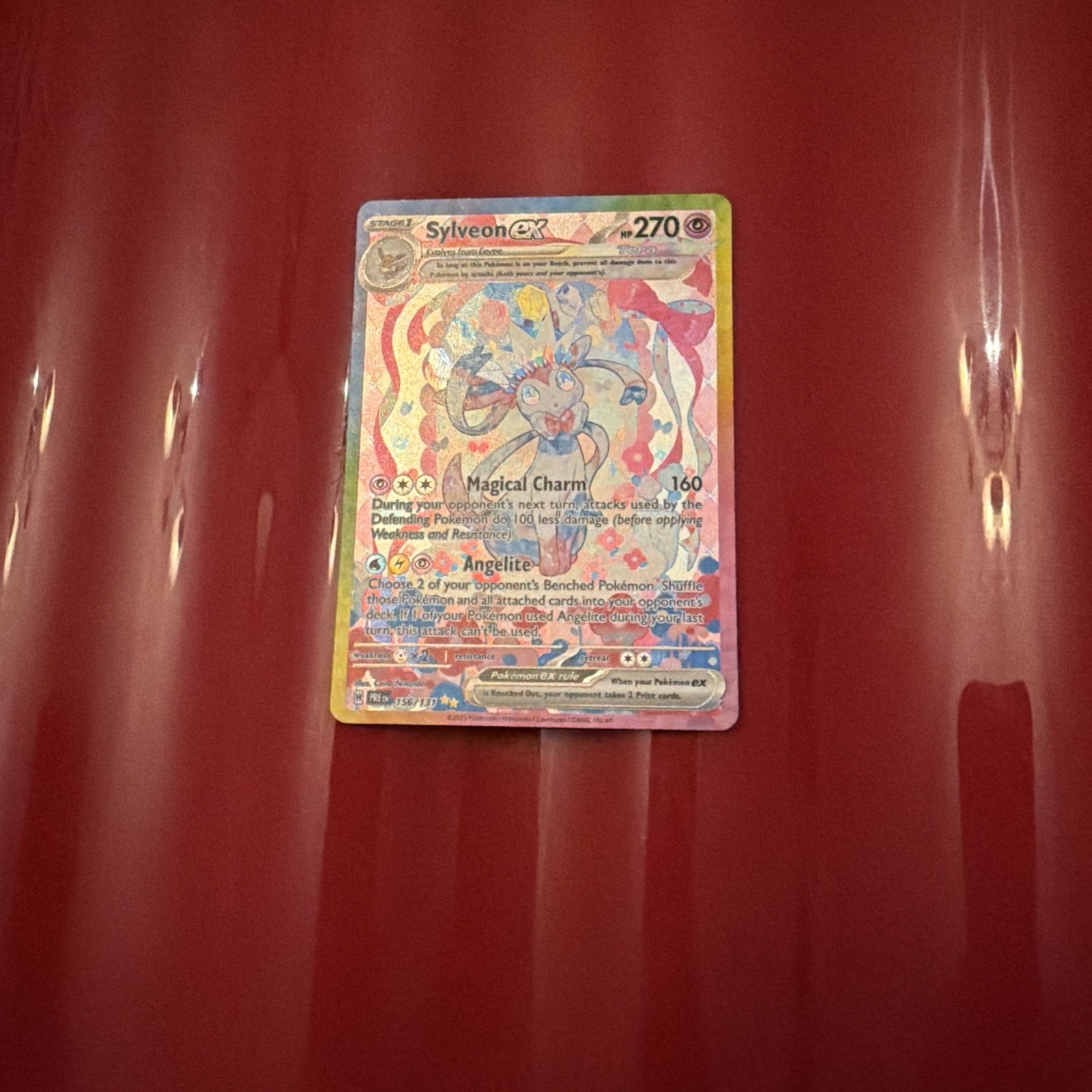 Sylveon ex 156/131 prismatic evolutions SIR Sylveon ex 156/131 prismatic evolutions SIR