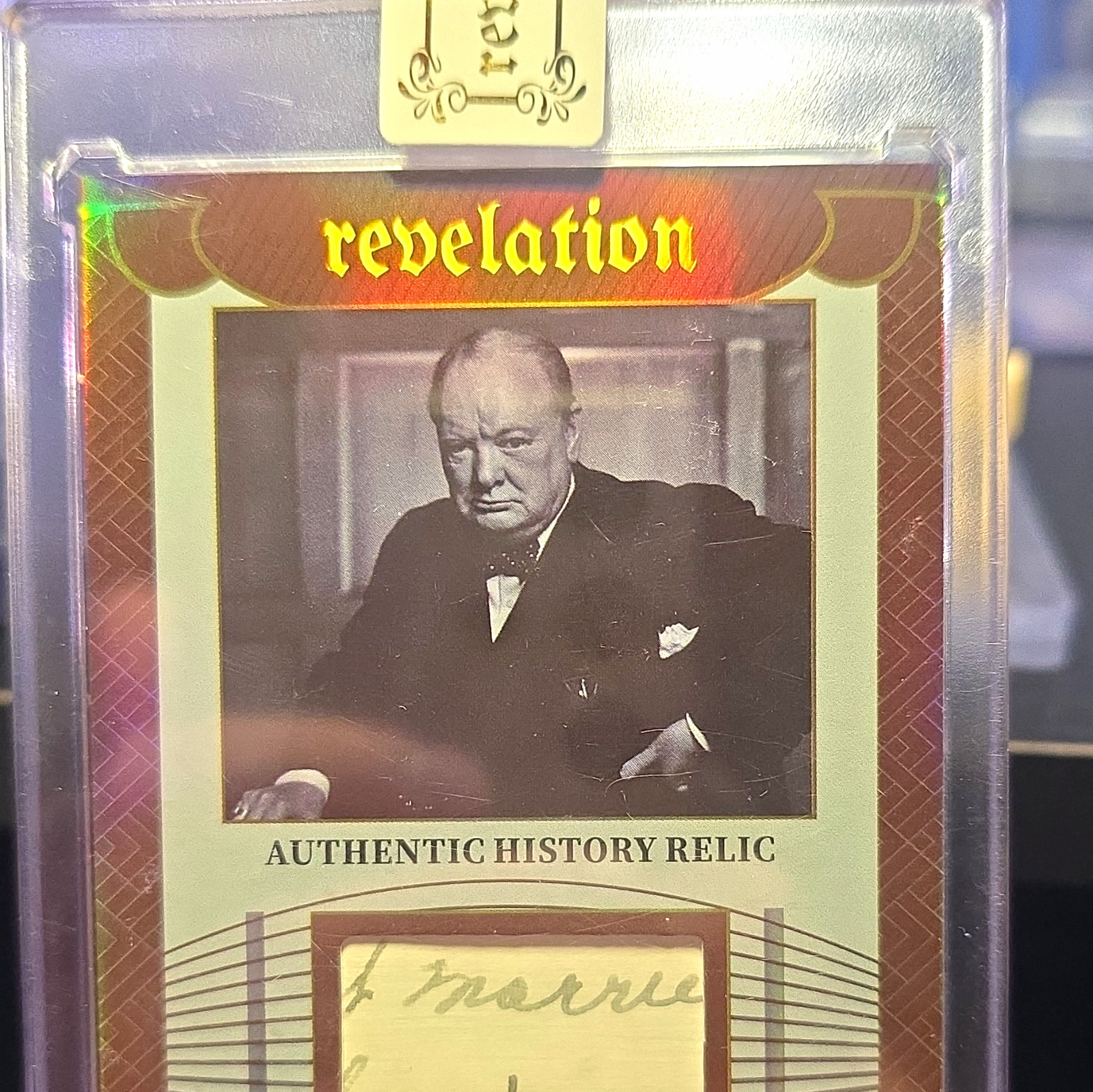 2025 Eternal Revelation Winston Churchill Revelation Relic 49/99 2025 Eternal Revelation Winston Churchill Revelation Relic 49/99