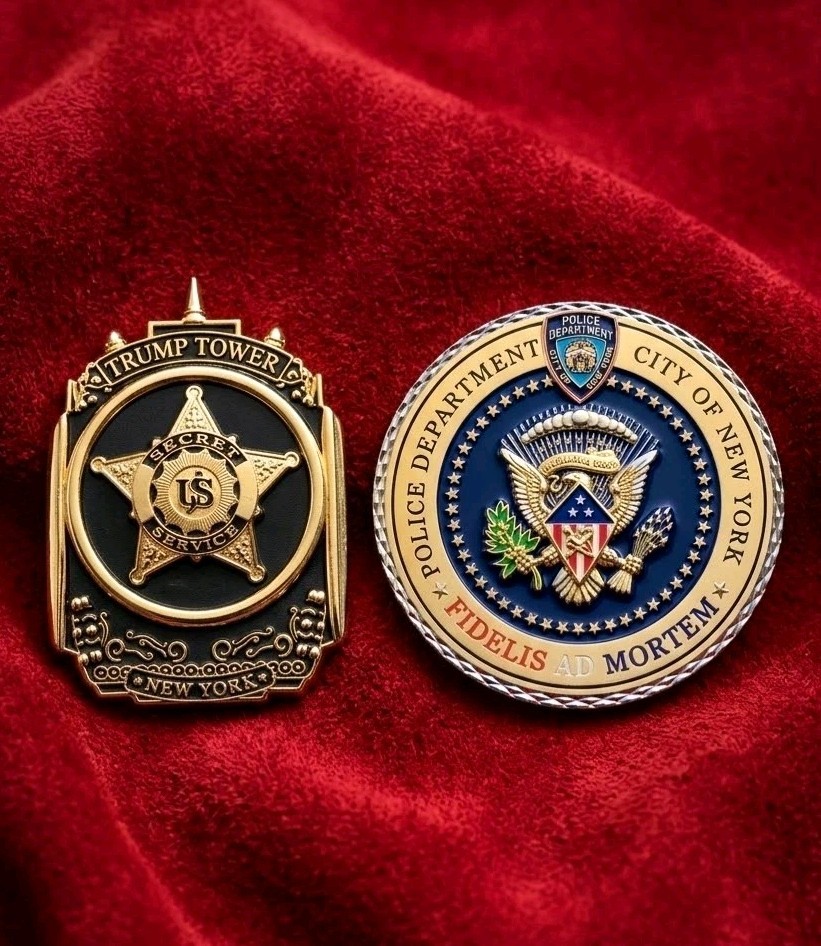 Rare Authentic President Donald J Trump NYC PPD Detail Challenge Coin Set Rare Authentic President Donald J Trump NYC PPD Detail Challenge Coin Set
