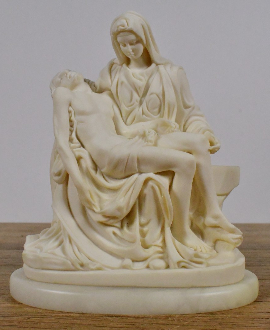Vtg Dated 1966 A Giannelli Alabaster Mother Mary & Jesus Sculpture Made in Italy Vtg Dated 1966 A Giannelli Alabaster Mother Mary & Jesus Sculpture Made in Italy