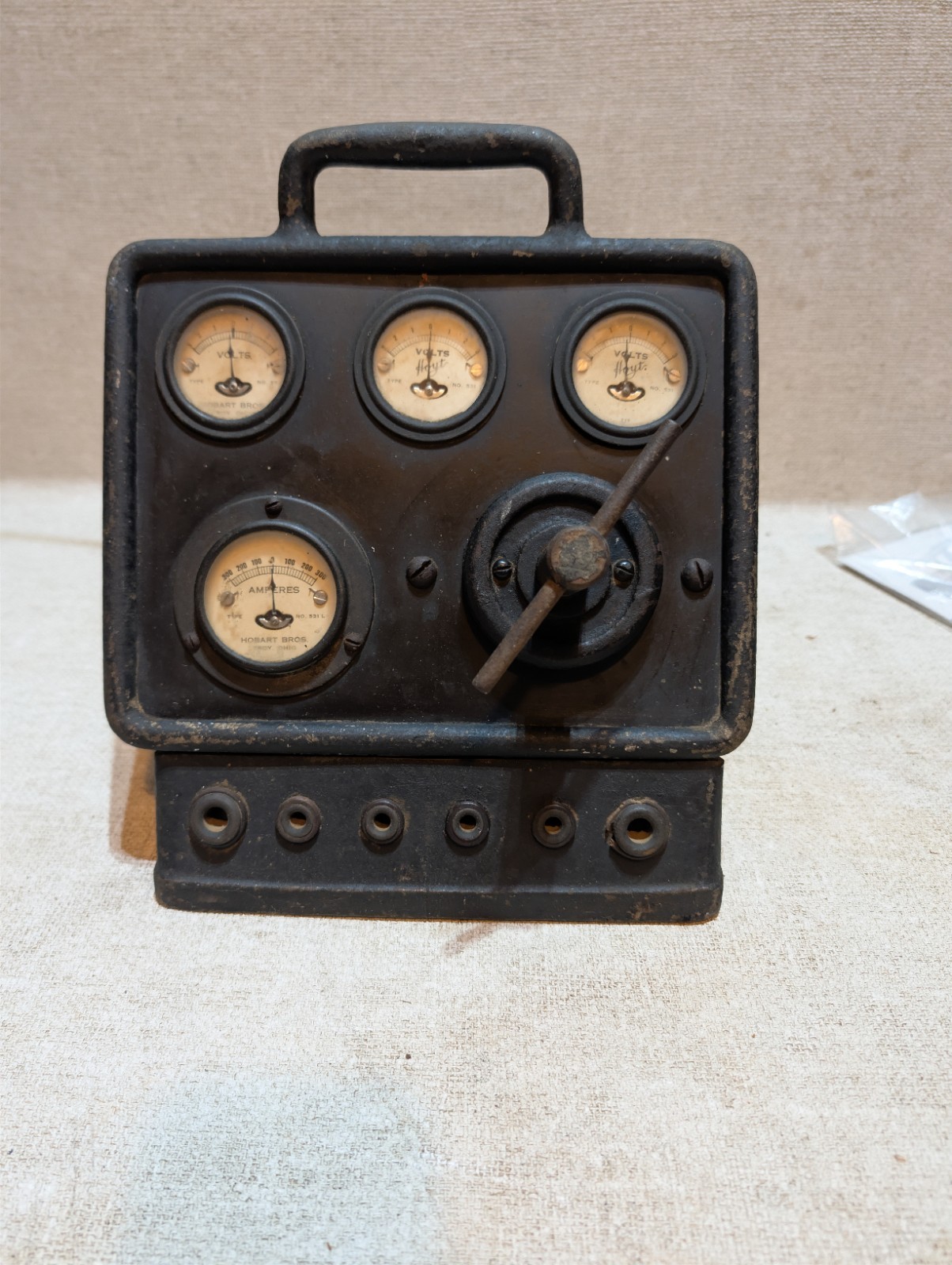 Antique Hobart Bros No B1777 MEGA 300 Amp Battery Tester, As Is Untested 