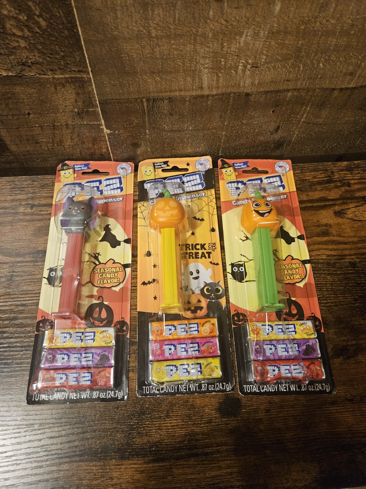 Pez Collectors Lot Halloween Candy Dispensers 3 Total Pez Collectors Lot Halloween Candy Dispensers 3 Total