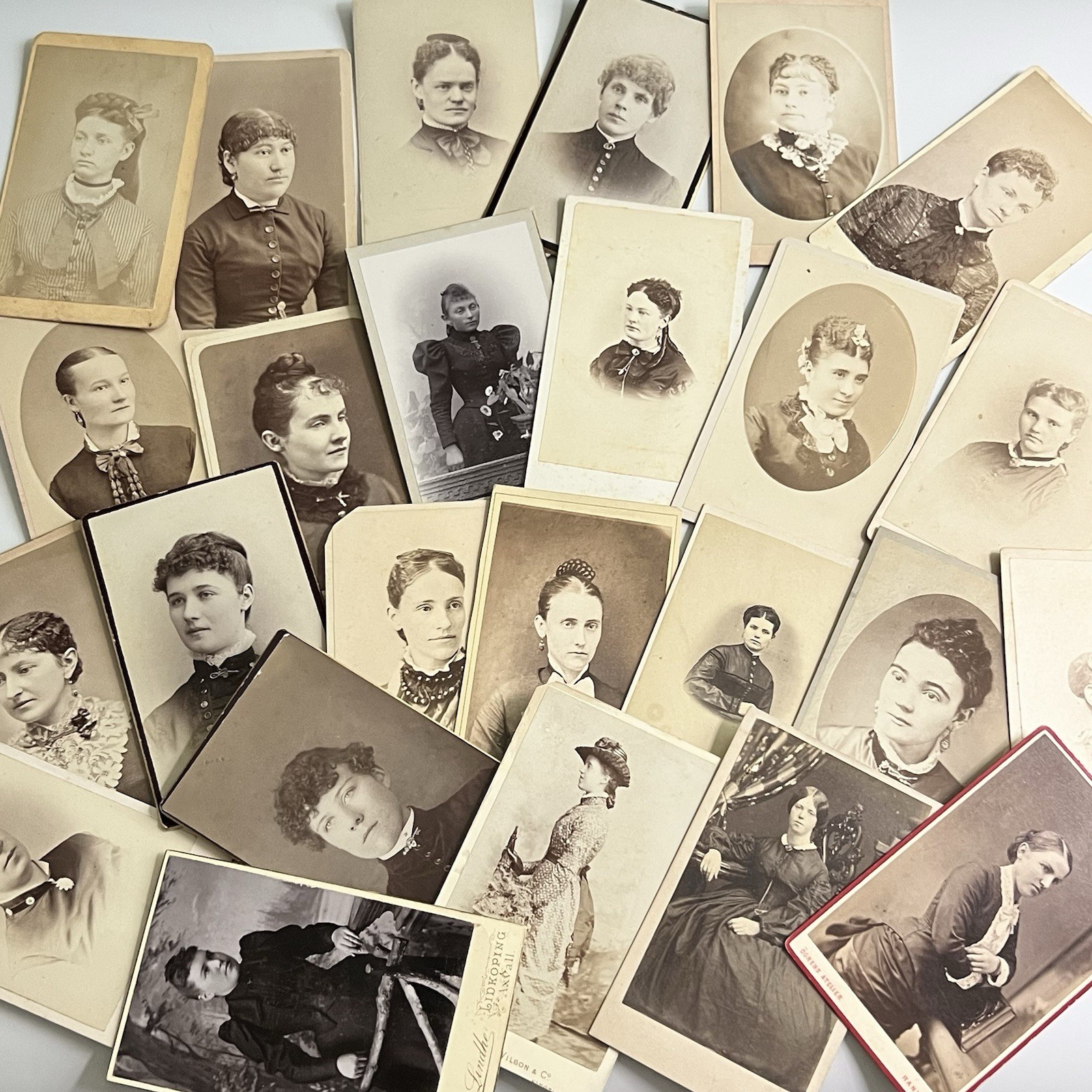 Antique Photograph CDV Lot Of 26 Young Beautiful Women Woman Variety Antique Photograph CDV Lot Of 26 Young Beautiful Women Woman Variety