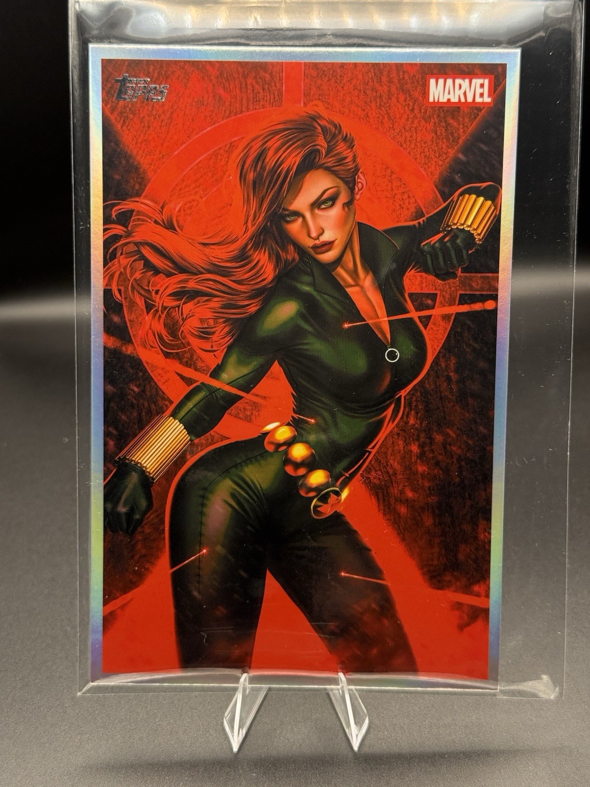 2026 Topps Marvel Vault BLACK WIDOW Box Topper Originals Art Card by Ariel Diaz 2026 Topps Marvel Vault BLACK WIDOW Box Topper Originals Art Card by Ariel Diaz