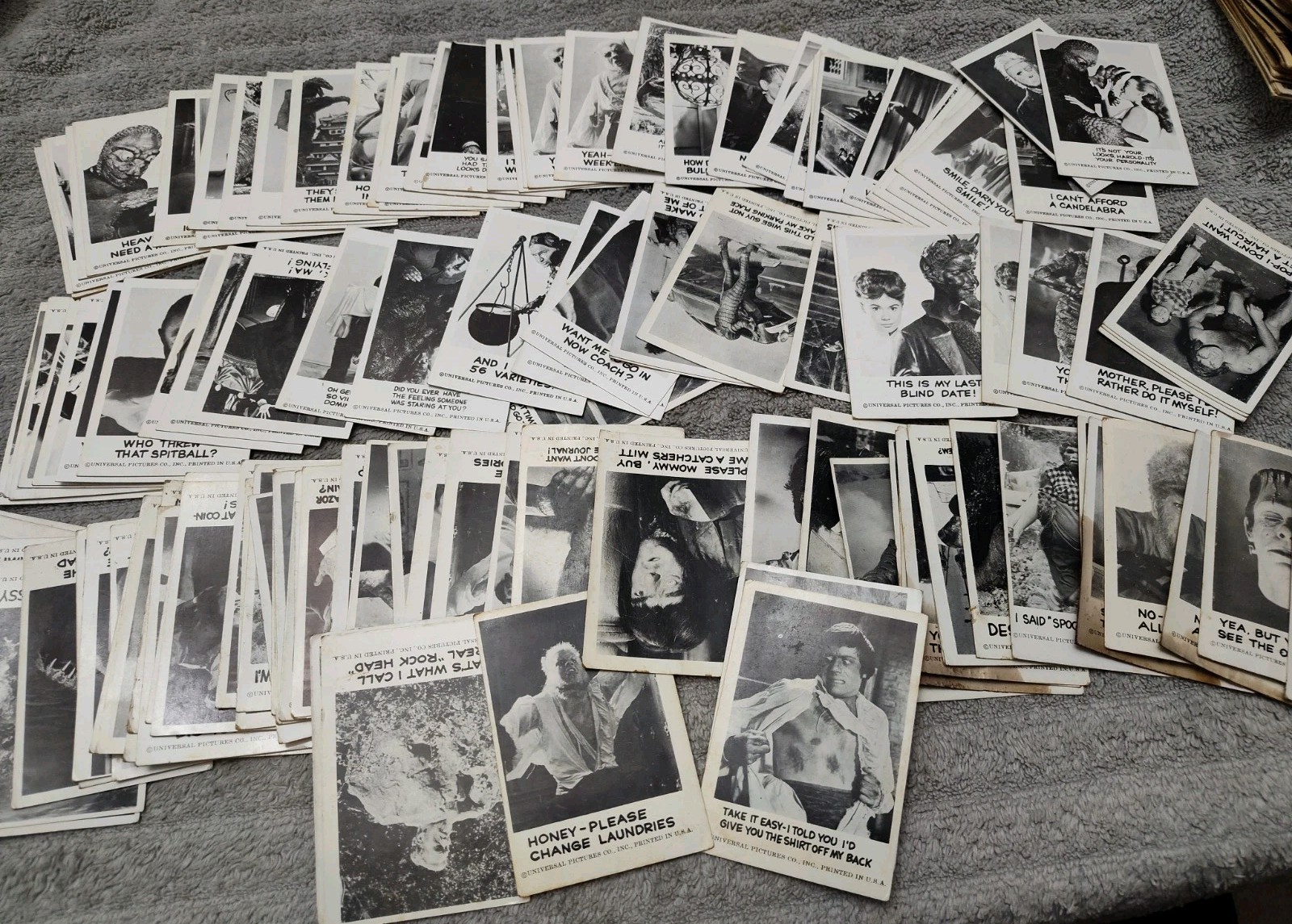 Huge Vintage Lot 126 Cards 1961 Leaf SPOOK STORIES Horror Monster Trading Cards