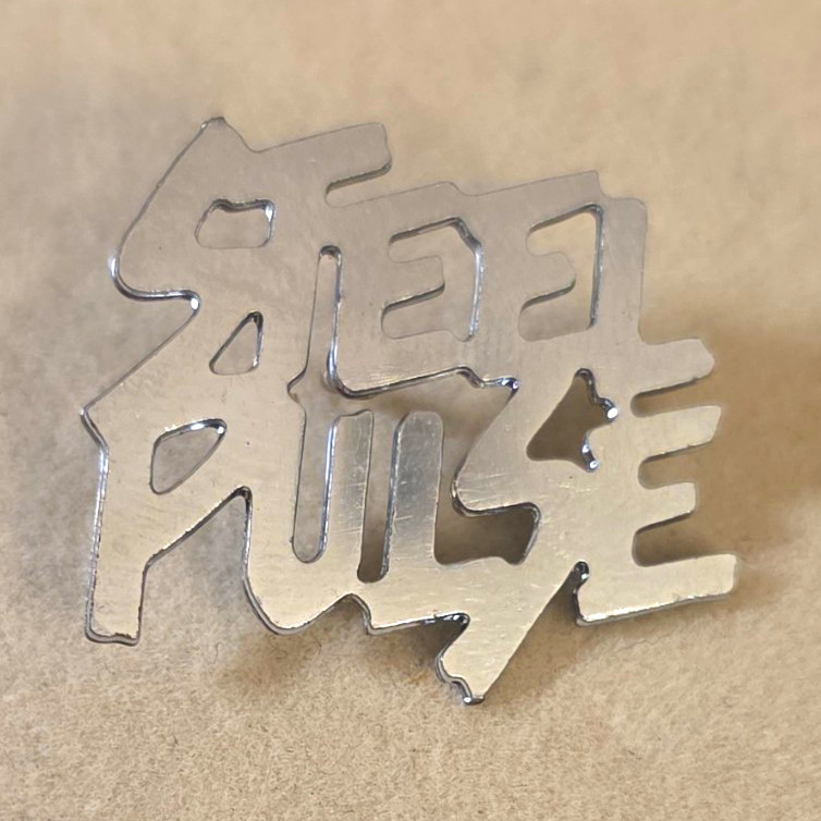 Vintage 1970s STEEL PULSE Island Records Promo Pin Badge Die Cut Reggae Vintage 1970s STEEL PULSE Island Records Promo Pin Badge Die Cut Reggae
