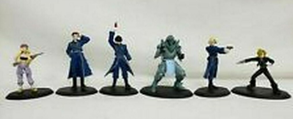 Fullmetal Alchemist Character Complete 6 Figure Set NEW factory sealed bag  4"