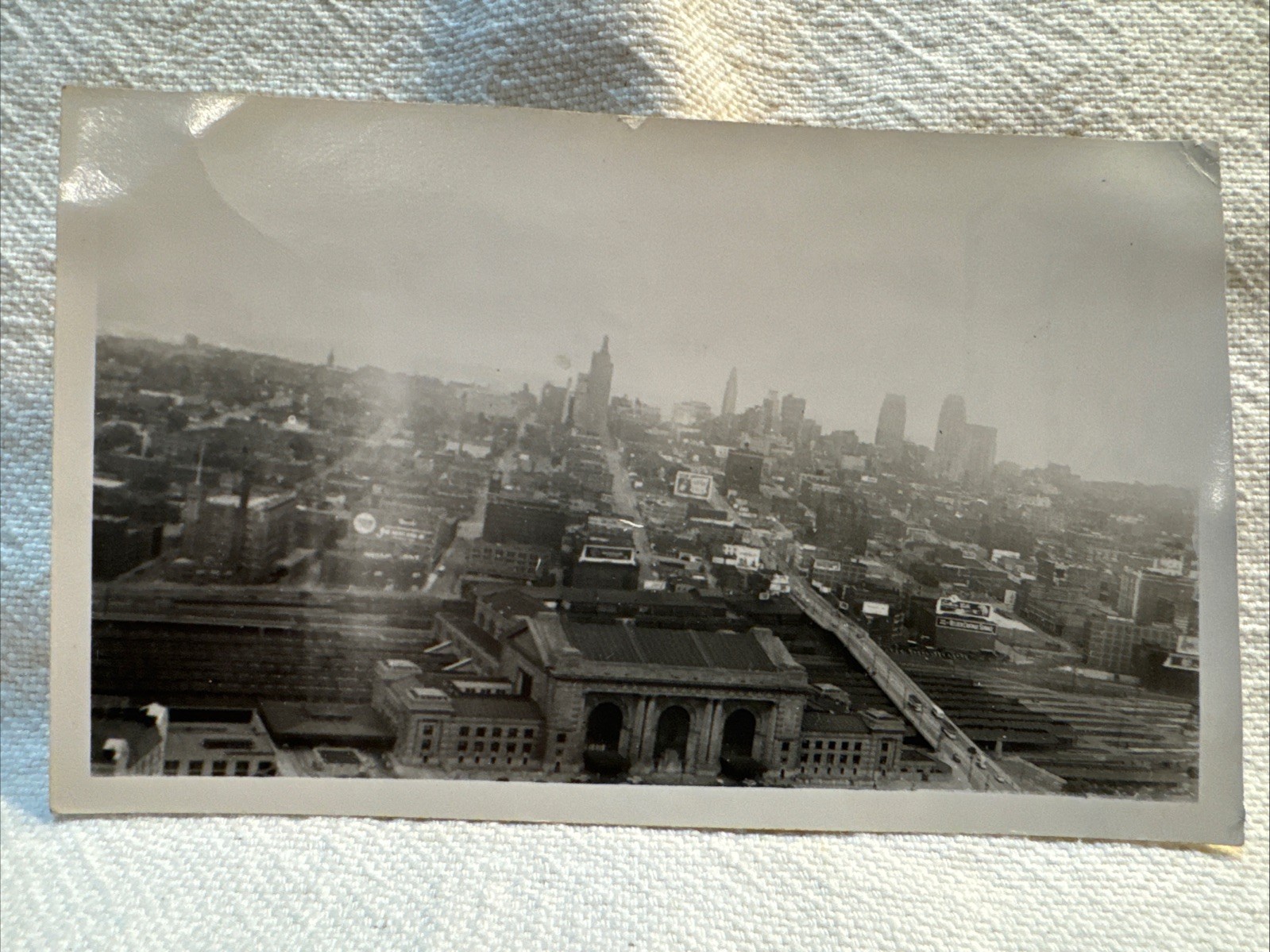 Vtg Real Photo Kansas City Mo Taken From Tower Of WW1 Memorial Circa 1940’s