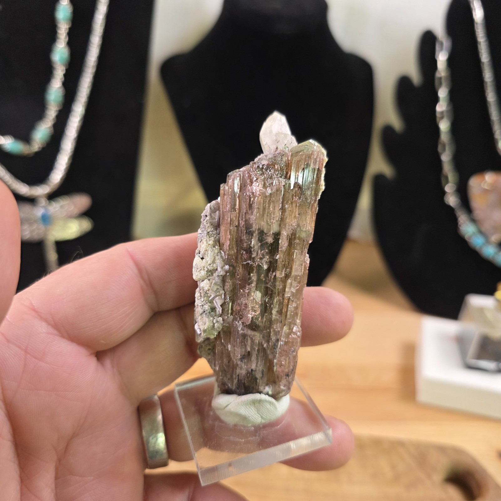 Old Stock Tourmaline w/ Quartz & Lepidolite – Tourmaline King Mine CA 82g Old Stock Tourmaline w/ Quartz & Lepidolite – Tourmaline King Mine CA 82g