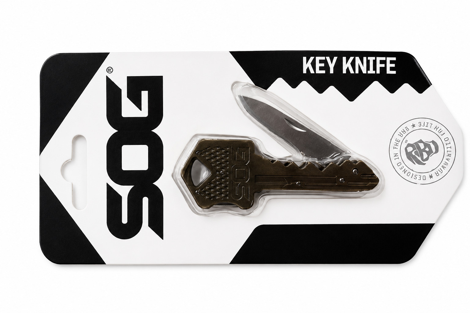 SOG KEY102-CP Key Knife Folding Keychain Knife Lockback Stainless Steel New SOG KEY102-CP Key Knife Folding Keychain Knife Lockback Stainless Steel New