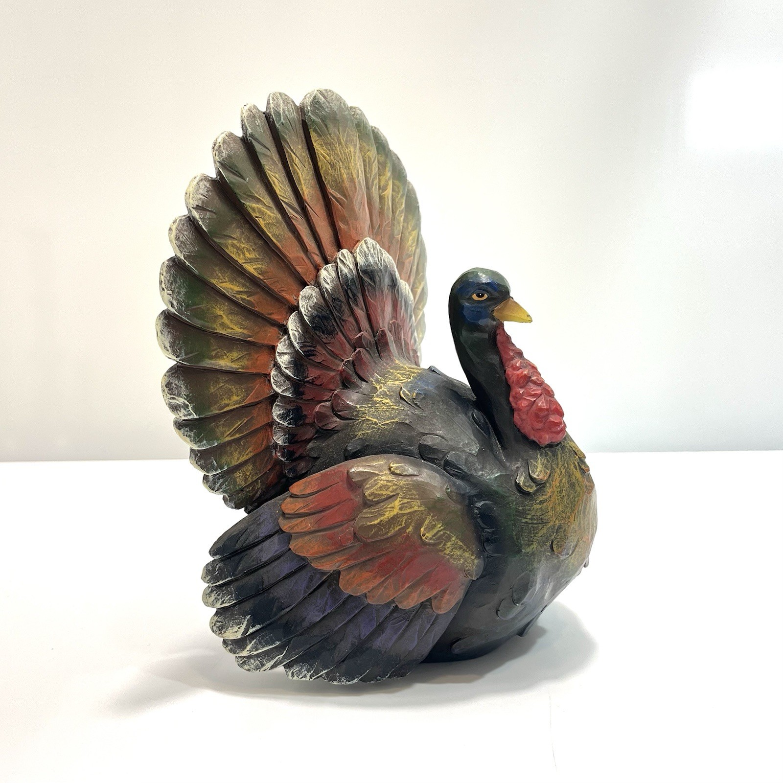 Majestic 9” Turkey Resin Figure Hunting Lodge Decor Thanksgiving Autumn Table Majestic 9” Turkey Resin Figure Hunting Lodge Decor Thanksgiving Autumn Table