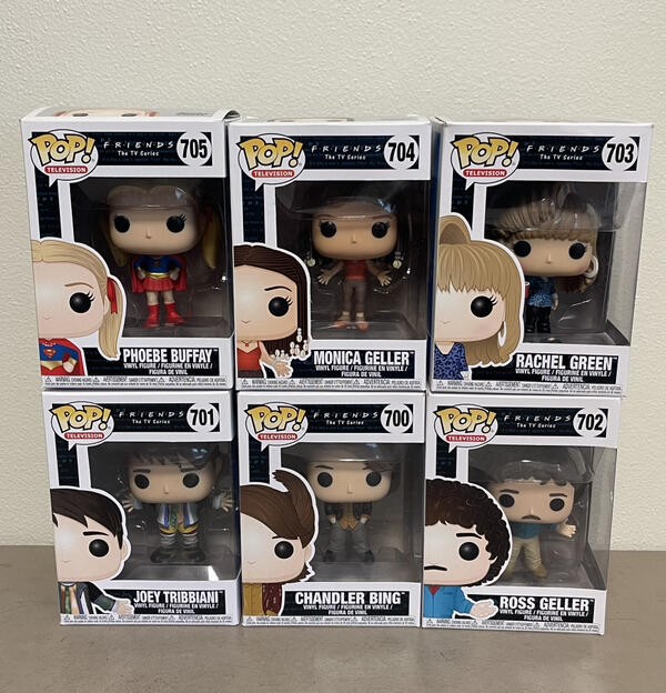 Funko Pop Friends TV Series 700-705 Rachel Monica Phoebe Ross Chandler Joey Funko Pop Friends TV Series 700-705 Rachel Monica Phoebe Ross Chandler Joey