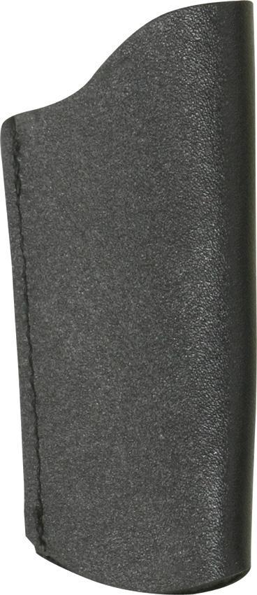 Large Folding Knife Belt Sheath Black Leather Open End + metal Clip 1000 Large Folding Knife Belt Sheath Black Leather Open End + metal Clip 1000