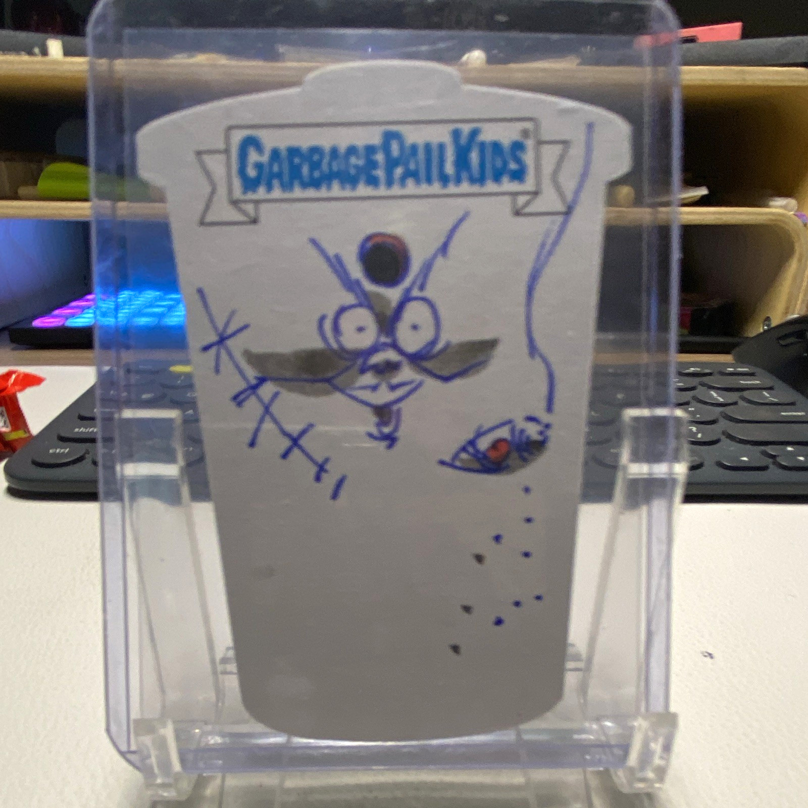 Topps 2022 Garbage Pail Kids Sketch Lowell Isaac Autographed Topps 2022 Garbage Pail Kids Sketch Lowell Isaac Autographed