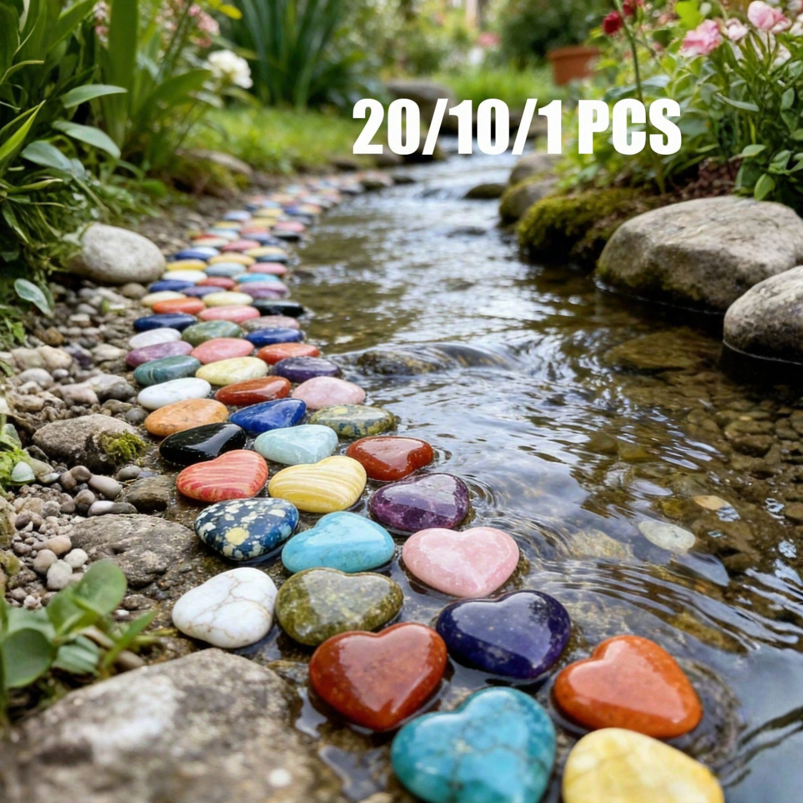 Natural Heart Shaped Palm Stones Polished Crystal Pocket Stone Garden Craft Deco Natural Heart Shaped Palm Stones Polished Crystal Pocket Stone Garden Craft Deco