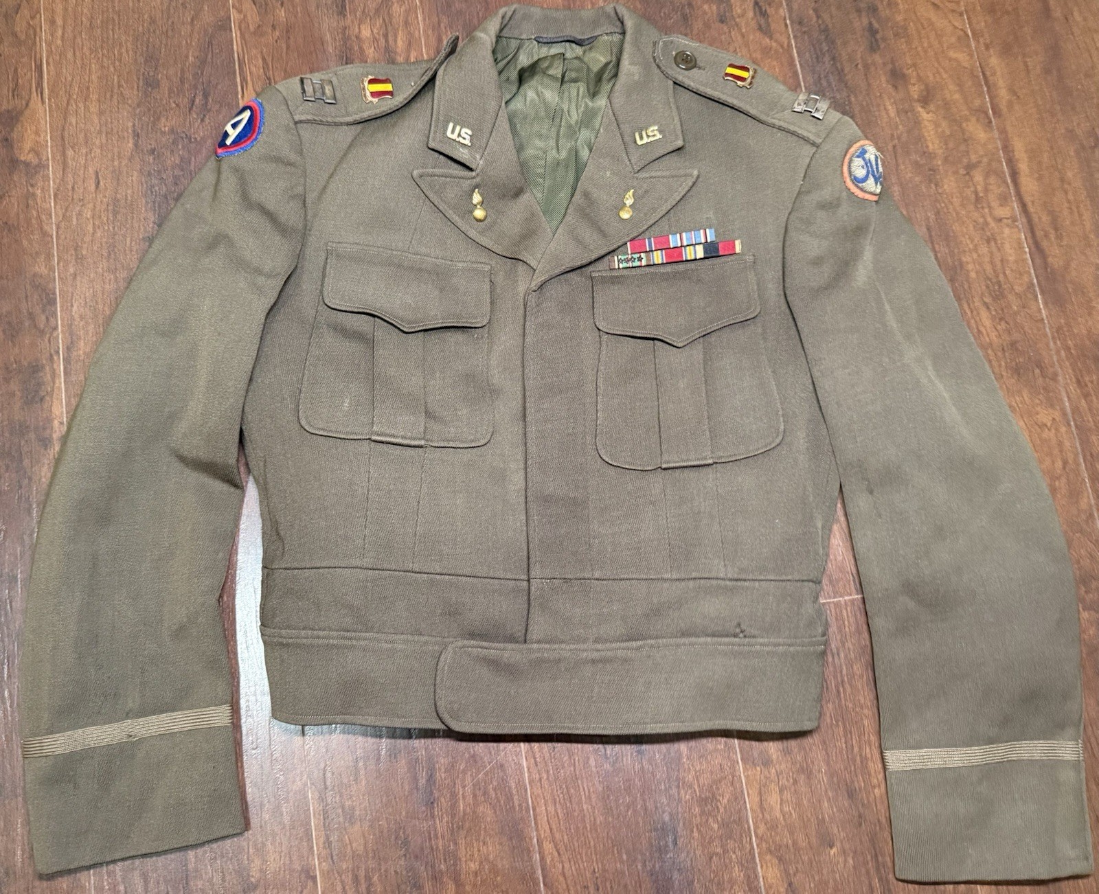 RARE Named WWII Japan Logistic Command Officer Uniform NAMED, Bullion Patches RARE Named WWII Japan Logistic Command Officer Uniform NAMED, Bullion Patches