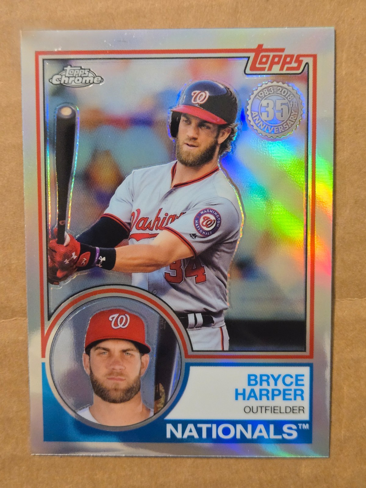 2018 Topps Chrome #83T-25 Bryce Harper 1983 Topps Refractors 2018 Topps Chrome #83T-25 Bryce Harper 1983 Topps Refractors