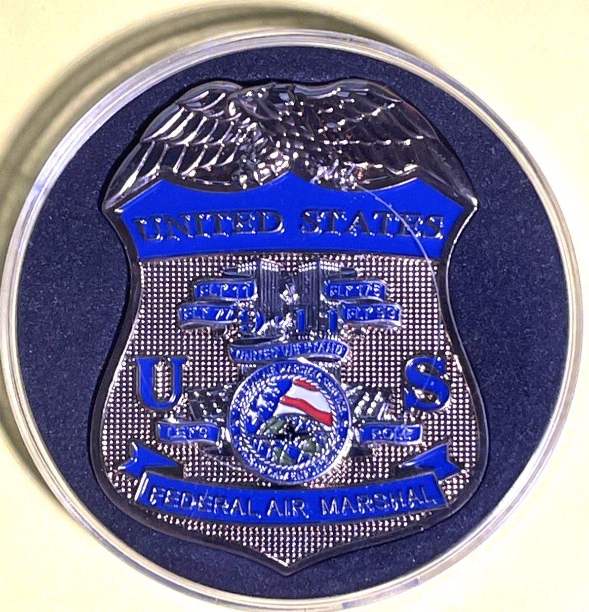 鉁咅煍.S. Federal Air Marshal Service - FAMS - 9/11 SAINT MICHAEL CHALLENGE COIN 鉁咅煍.S. Federal Air Marshal Service - FAMS - 9/11 SAINT MICHAEL CHALLENGE COIN