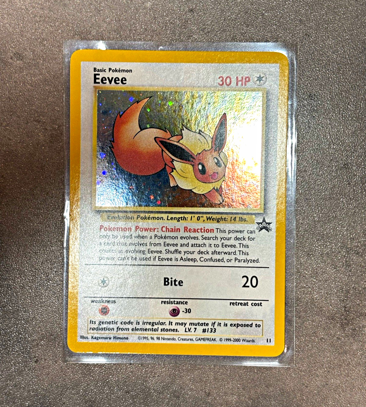 Pokémon TCG Eevee 11 Wotc Promo Holo Promo 1999 HP30 English Pokémon TCG Eevee 11 Wotc Promo Holo Promo 1999 HP30 English